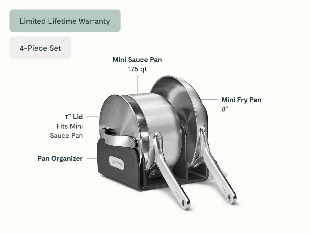 Stainless Steel Mini Fry Pan & Mini Sauce Pan Duo - Image 7