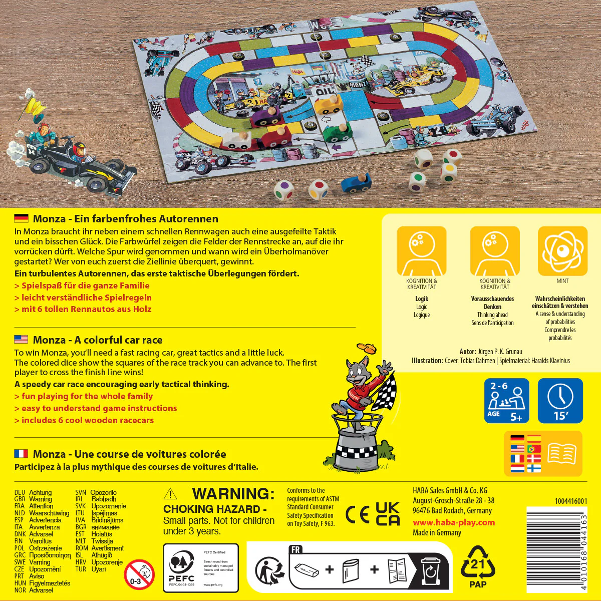 Monza Educational Race Car Board Game, 5+ Years - Image 6