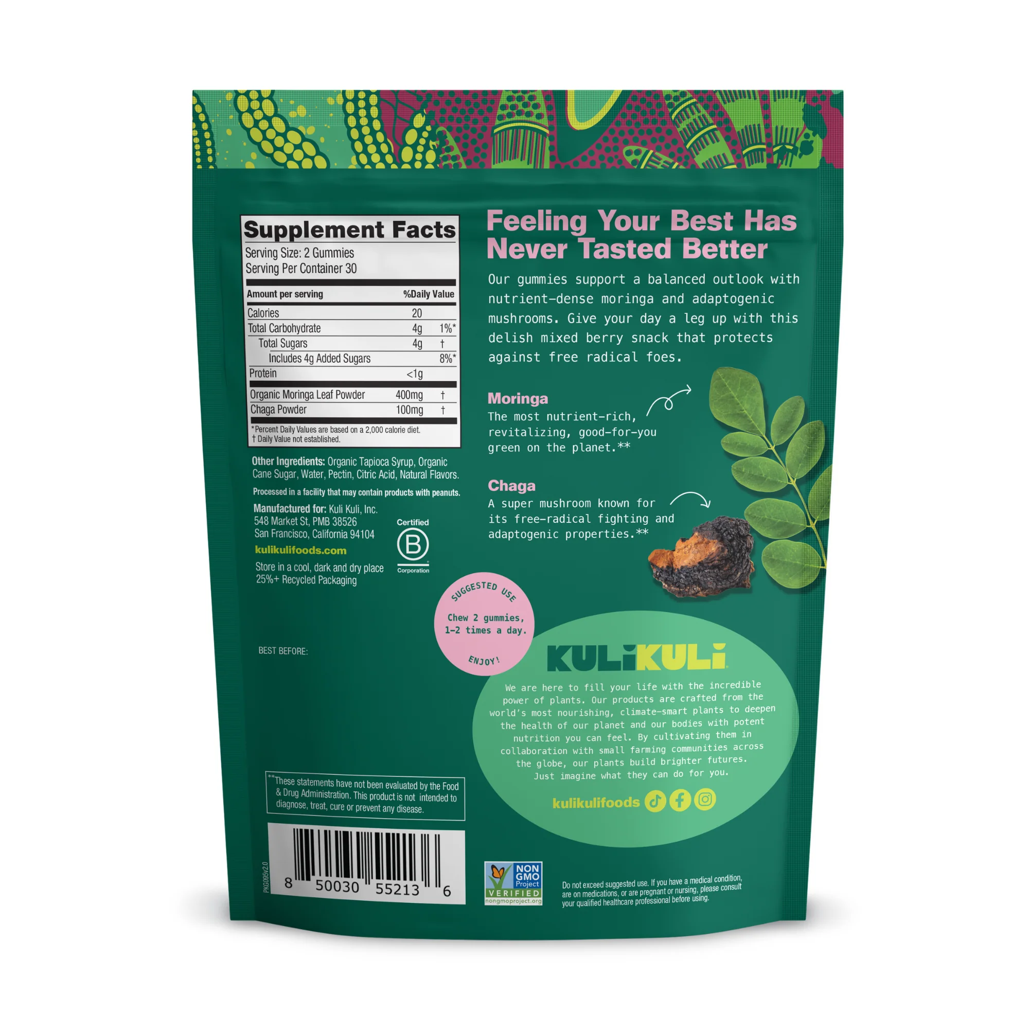 Moringa & Chaga Mushroom SuperGummies - Image 2