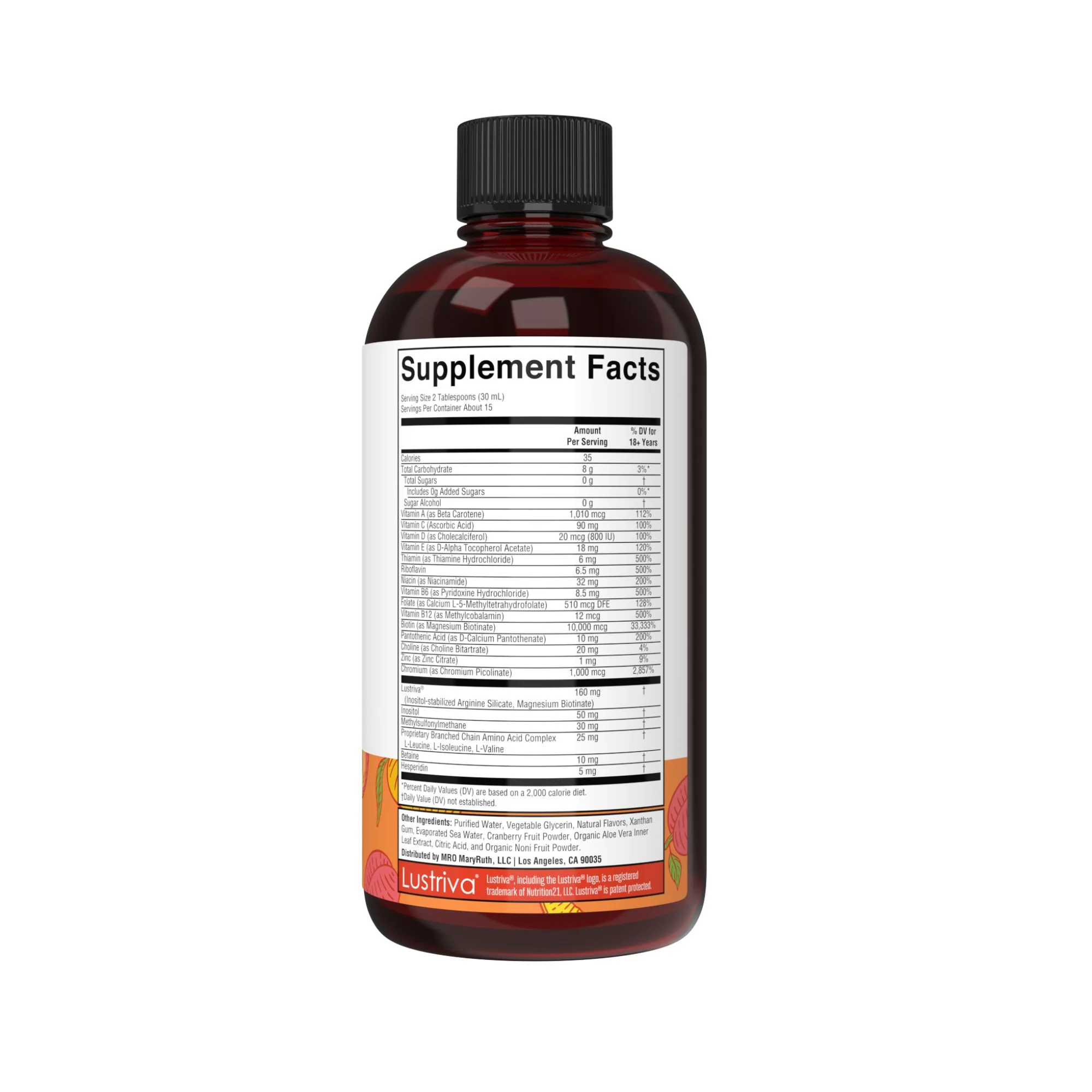 Morning Multivitamin +Hair Growth Liquid, 15.22 oz - Image 2