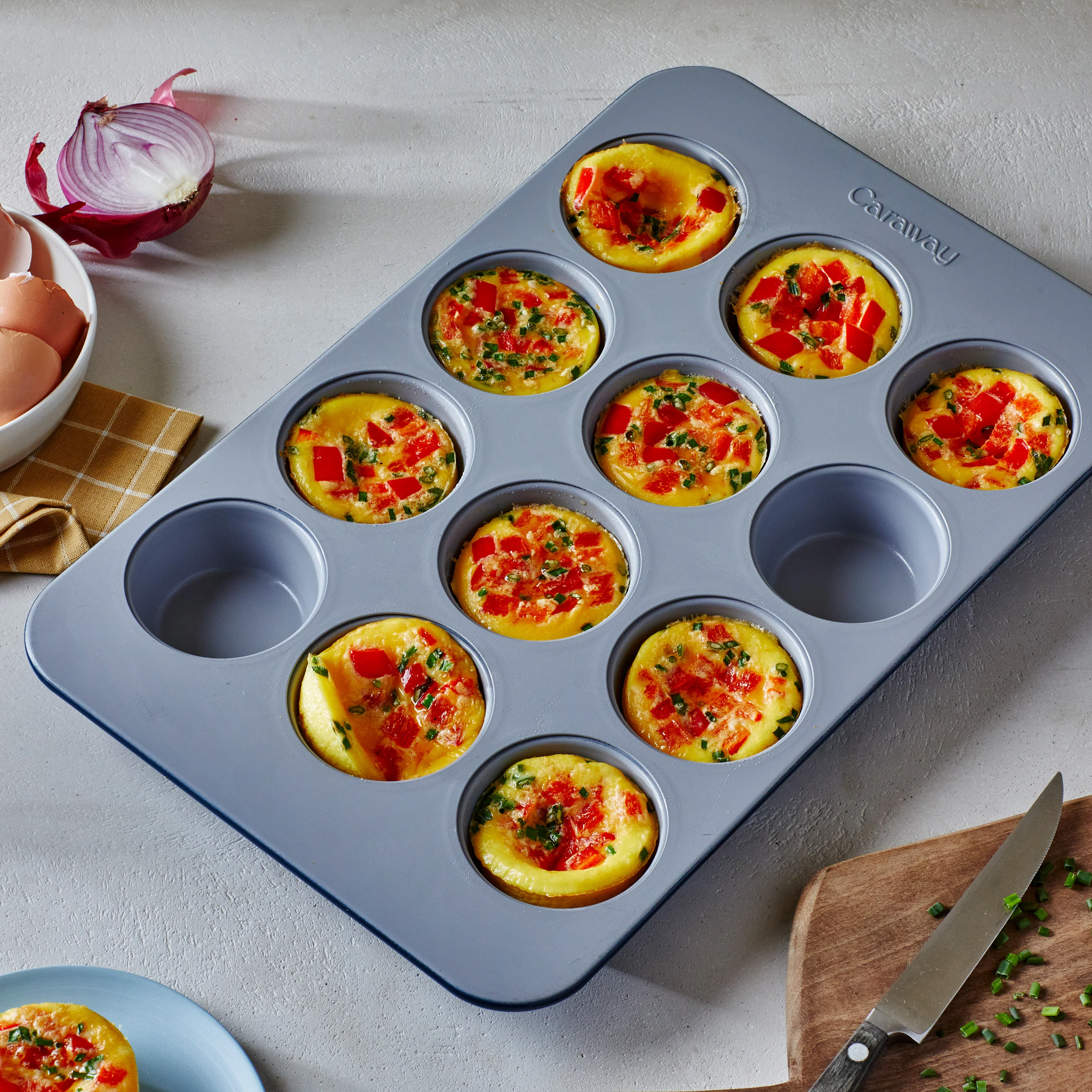 12-Cup Muffin Pan - 15.5x10” Non-Stick Ceramic - Image 8
