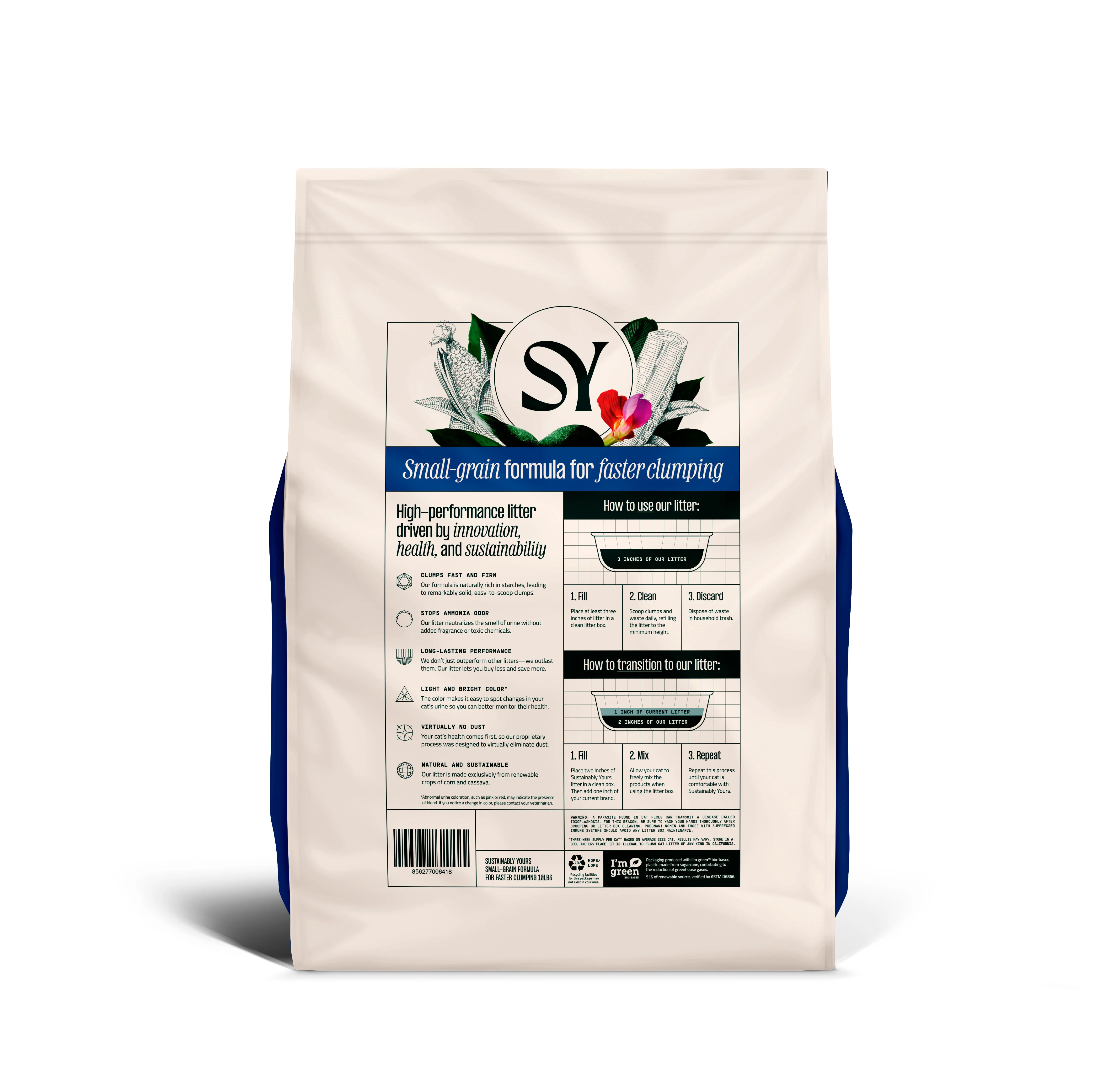 Cat Litter Small-Grain Formula, 13lb - Image 2