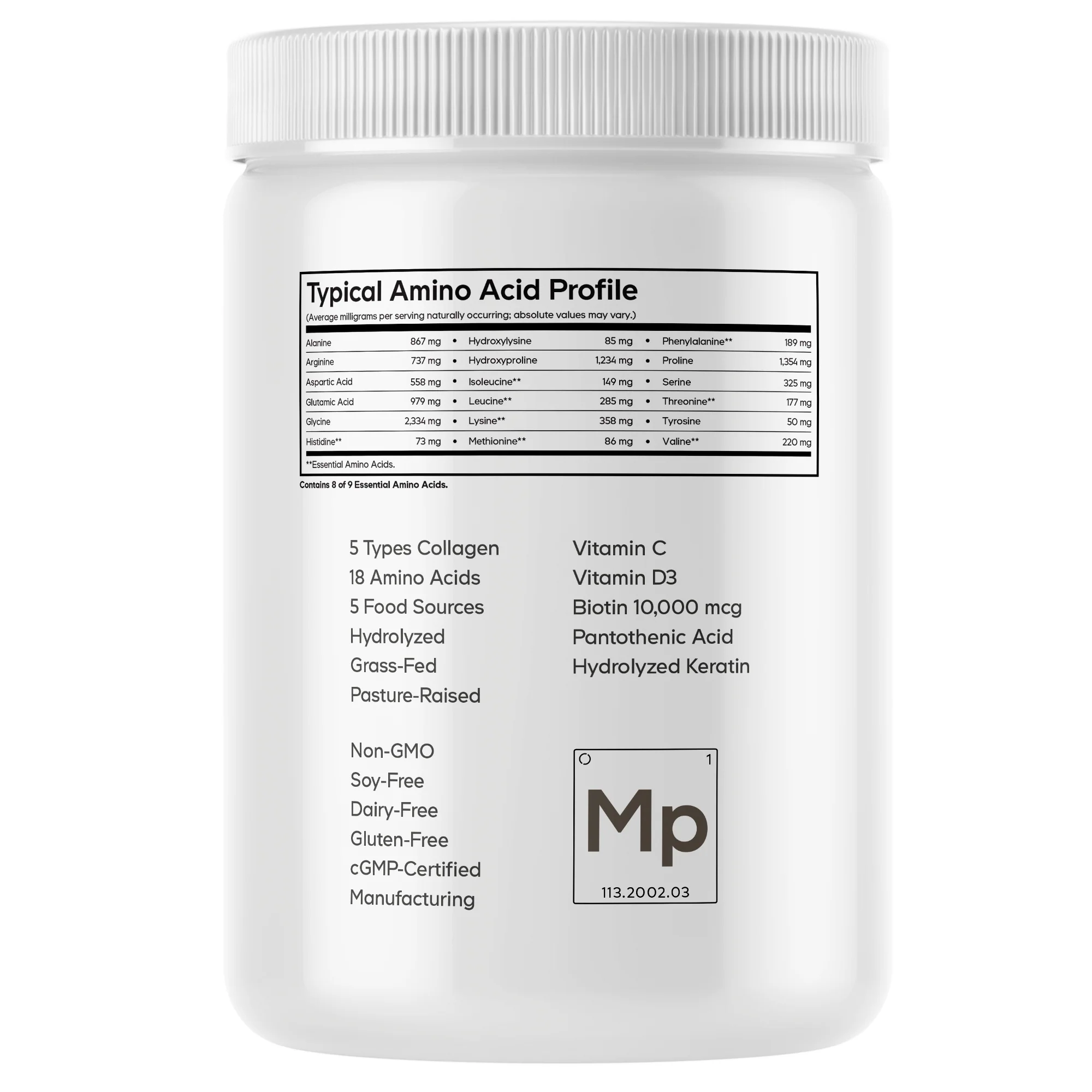 Multi Collagen Protein Powder Platinum - For Skin, Nail, Hair & Joint Support - Image 13