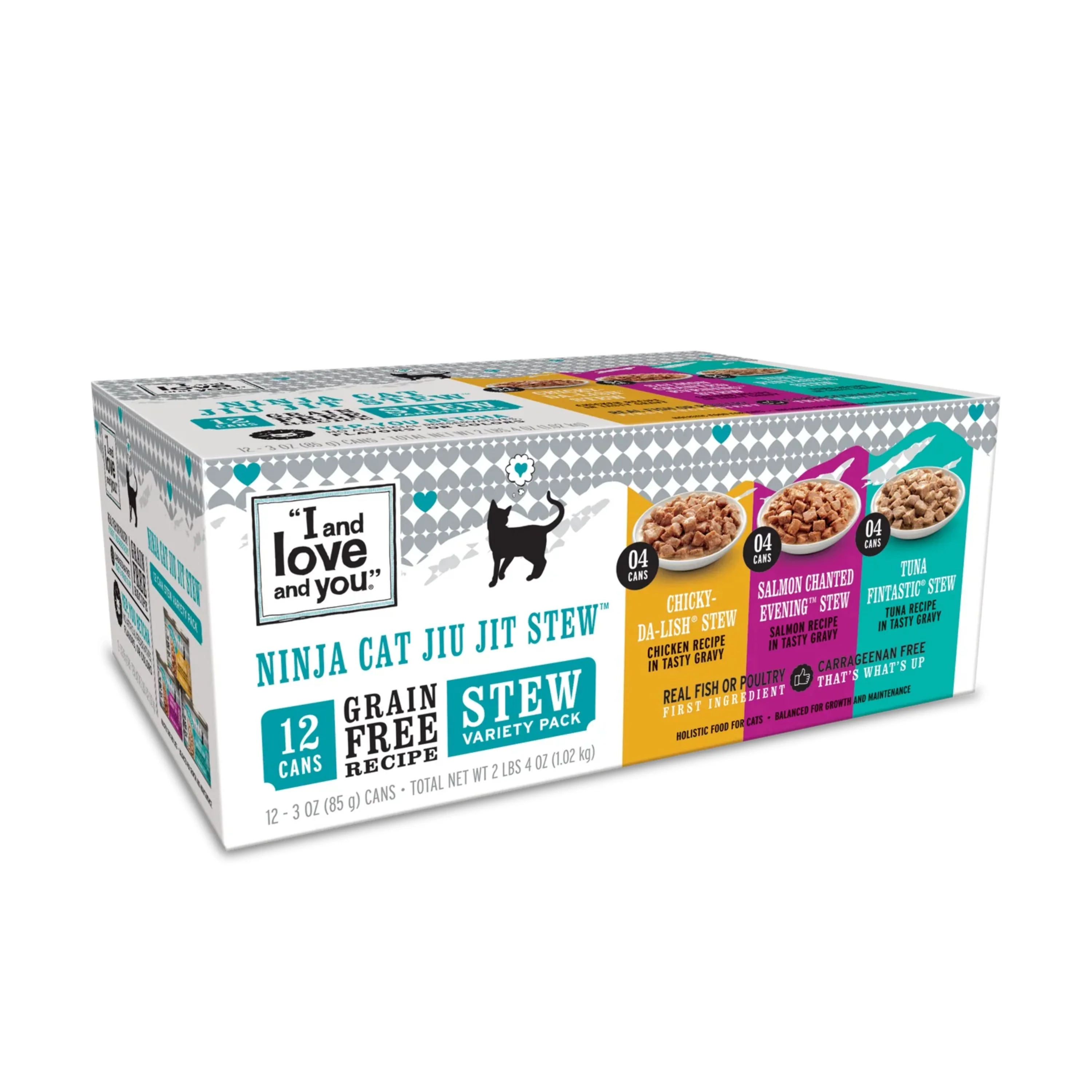Ninja Stew Variety Pack - Chicken, Salmon and Tuna Canned Cat Food, 3oz, 12-Pack - Image 2