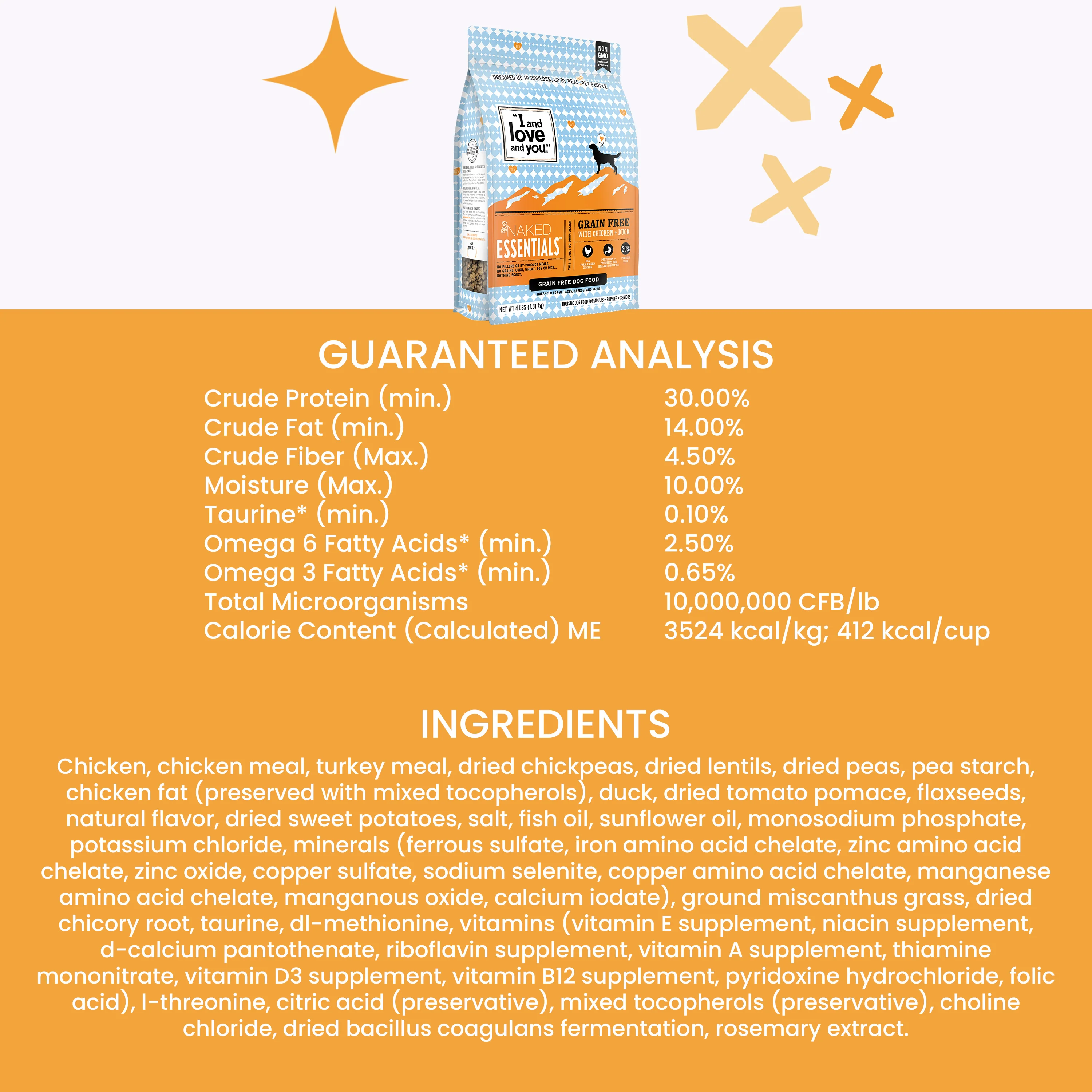 Naked Essentials Grain-Free Chicken and Duck Recipe Dry Dog Food - Image 7