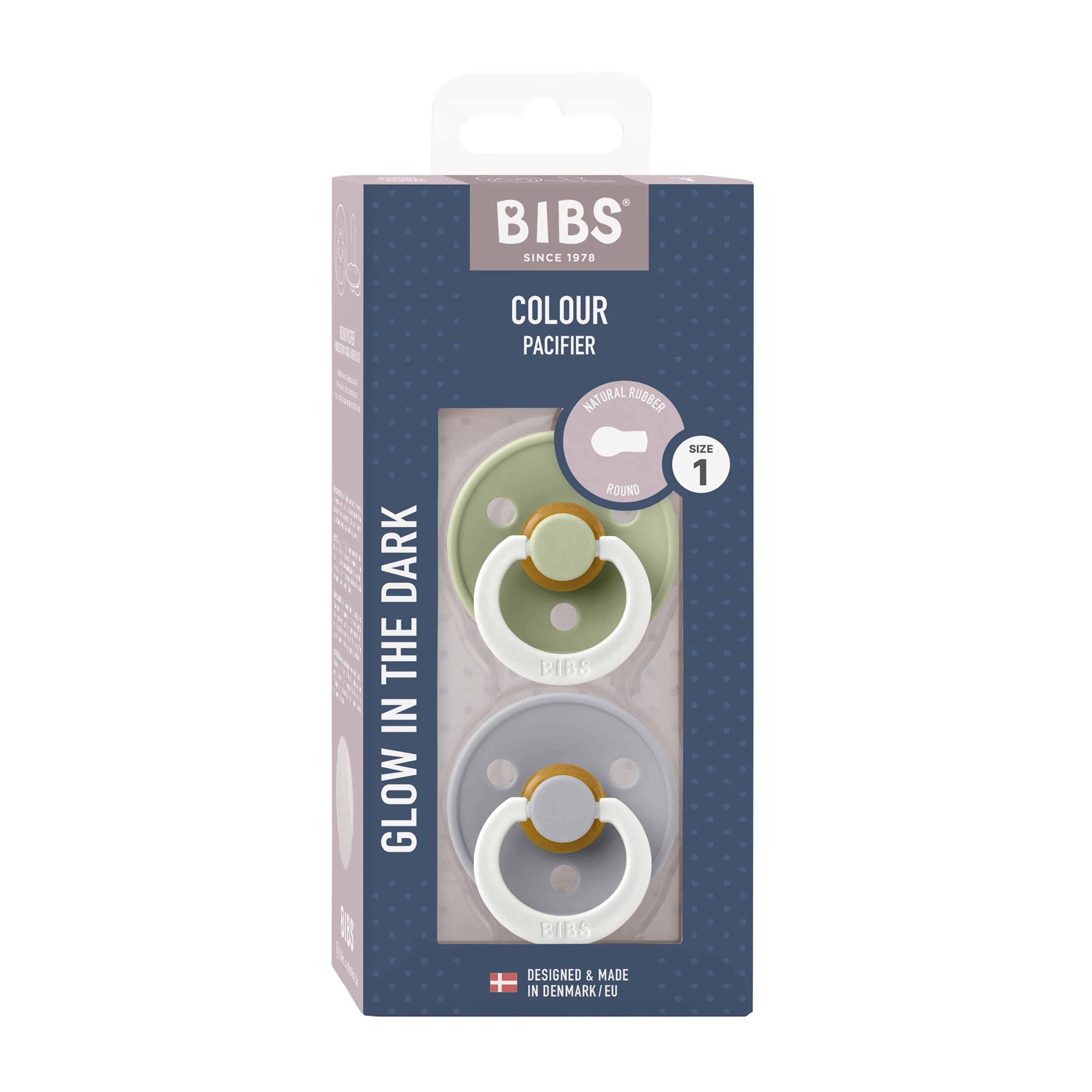 Natural Latex Rubber Glow in the Dark Pacifier, Size 1 (0-6 Months) - Image 2