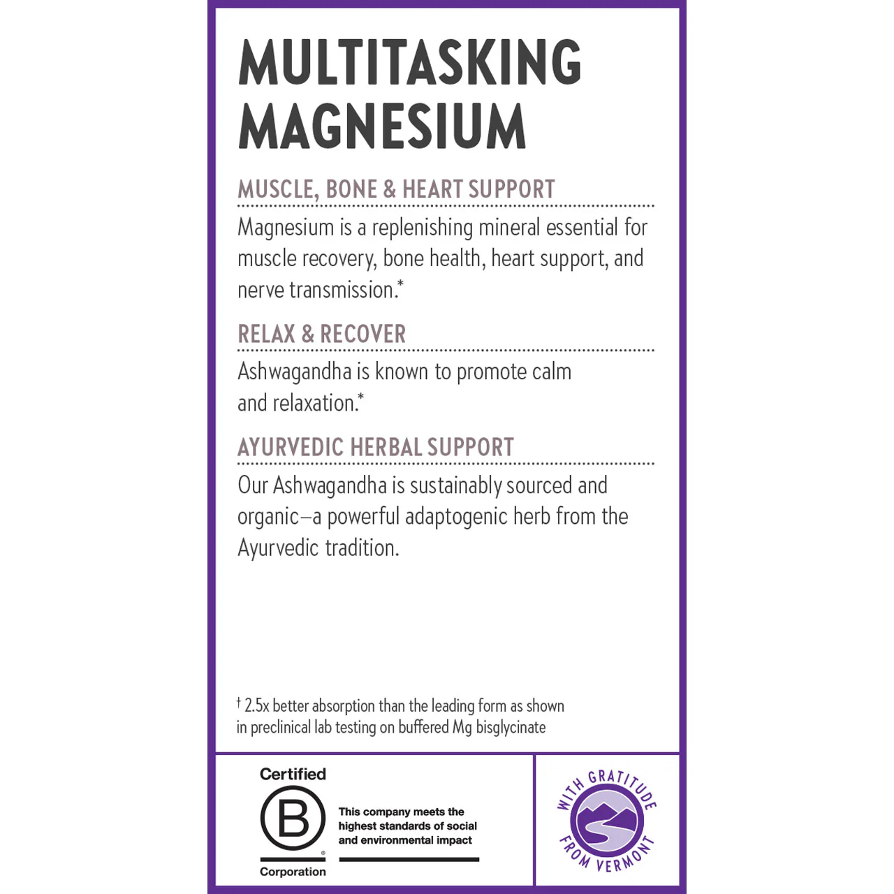 Magnesium + Ashwagandha, Muscle, Bone, Heart, Relaxation Support - Image 10