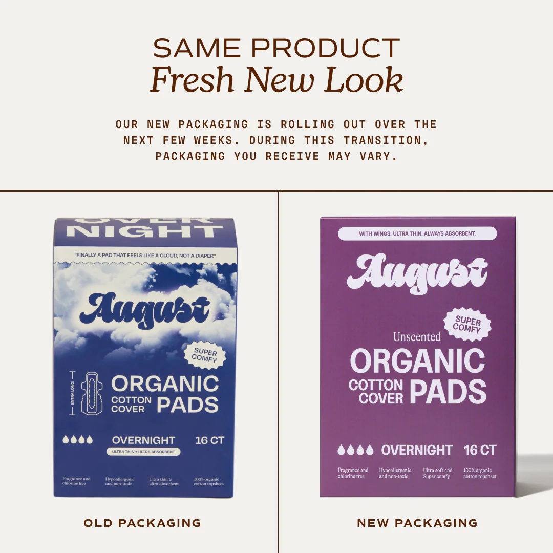 Period Pads with Wings – 100% Organic Cotton, Unscented - Image 20