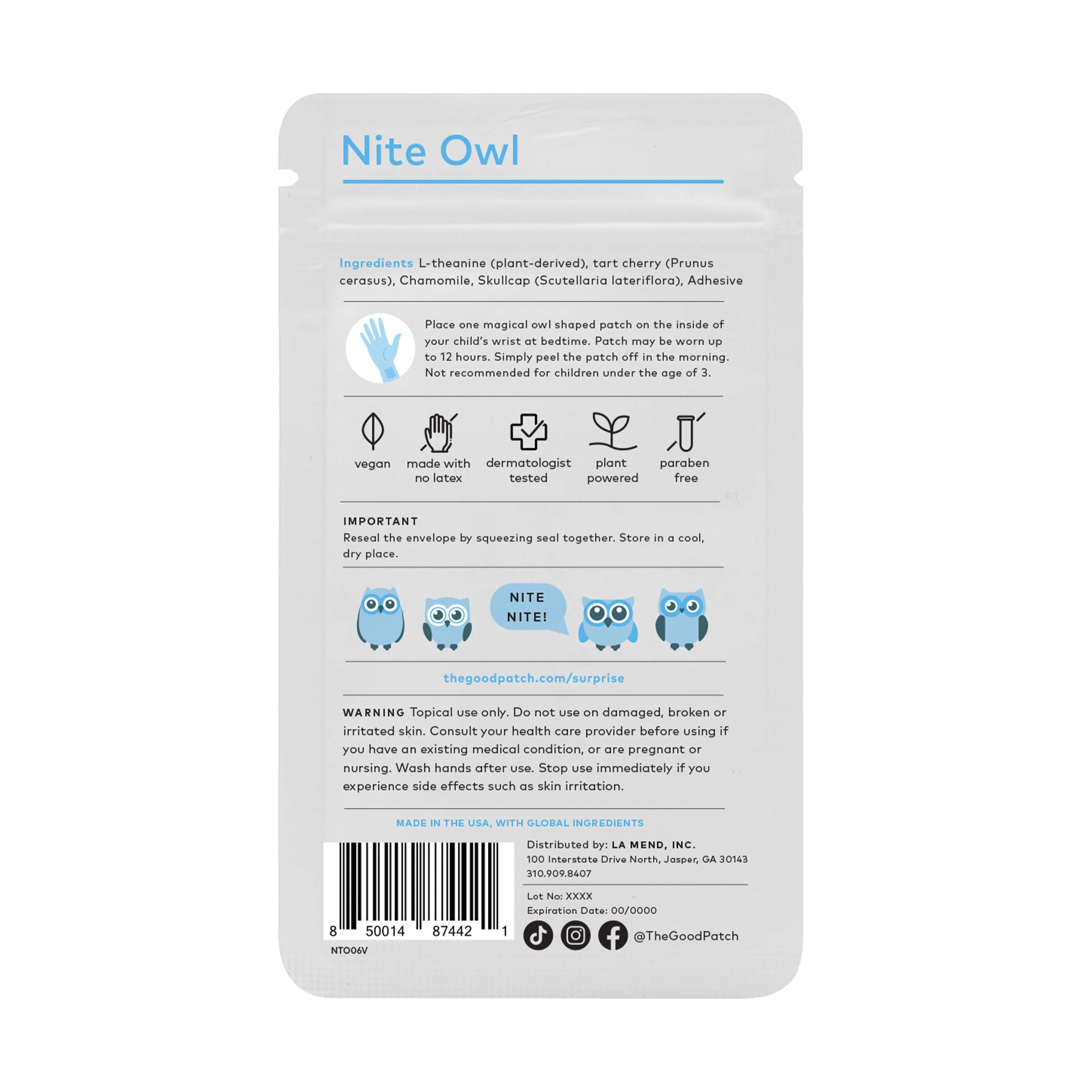 Nite Owl Children's Wellness Patch - Image 2