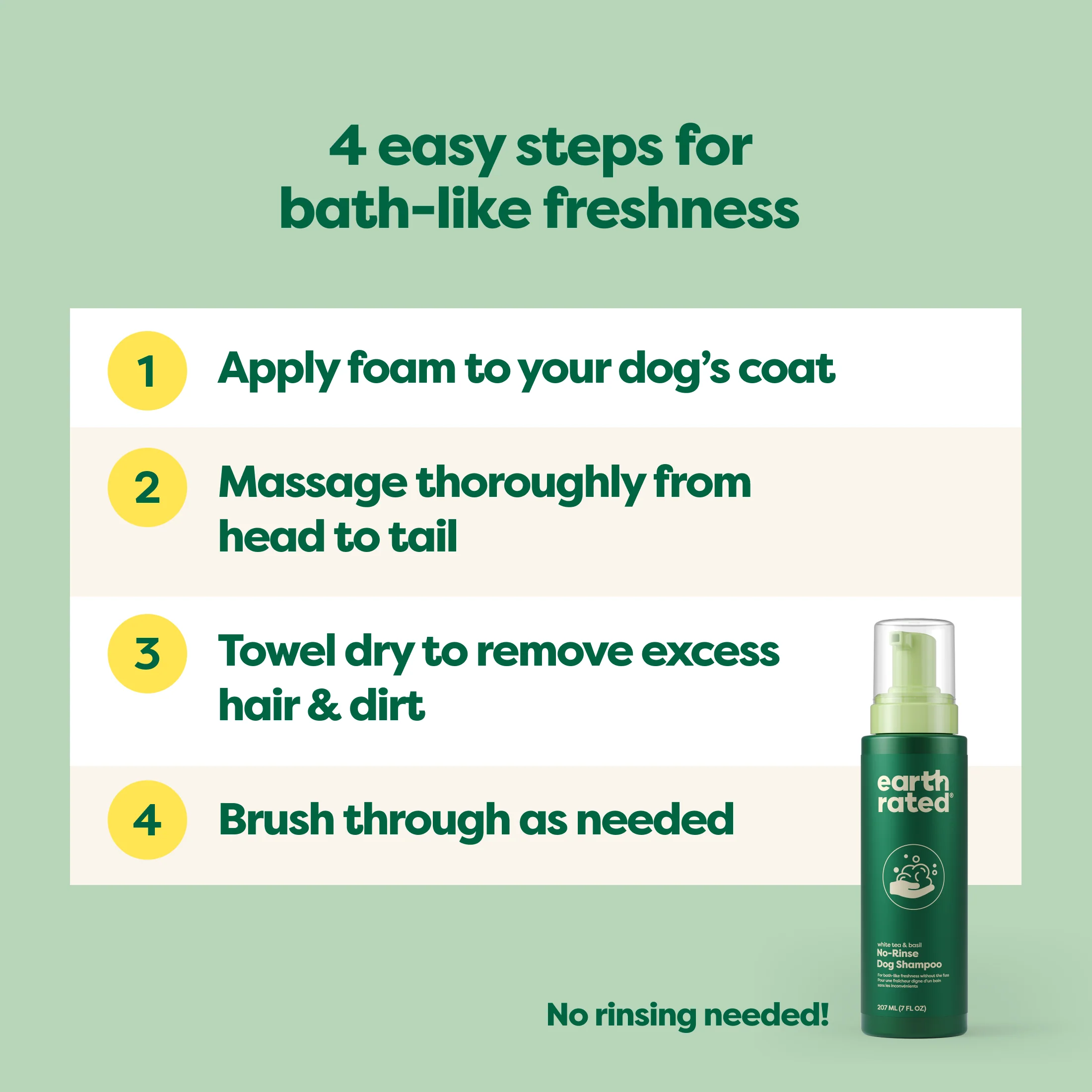 No-Rinse Foaming Dog Shampoo - Image 12