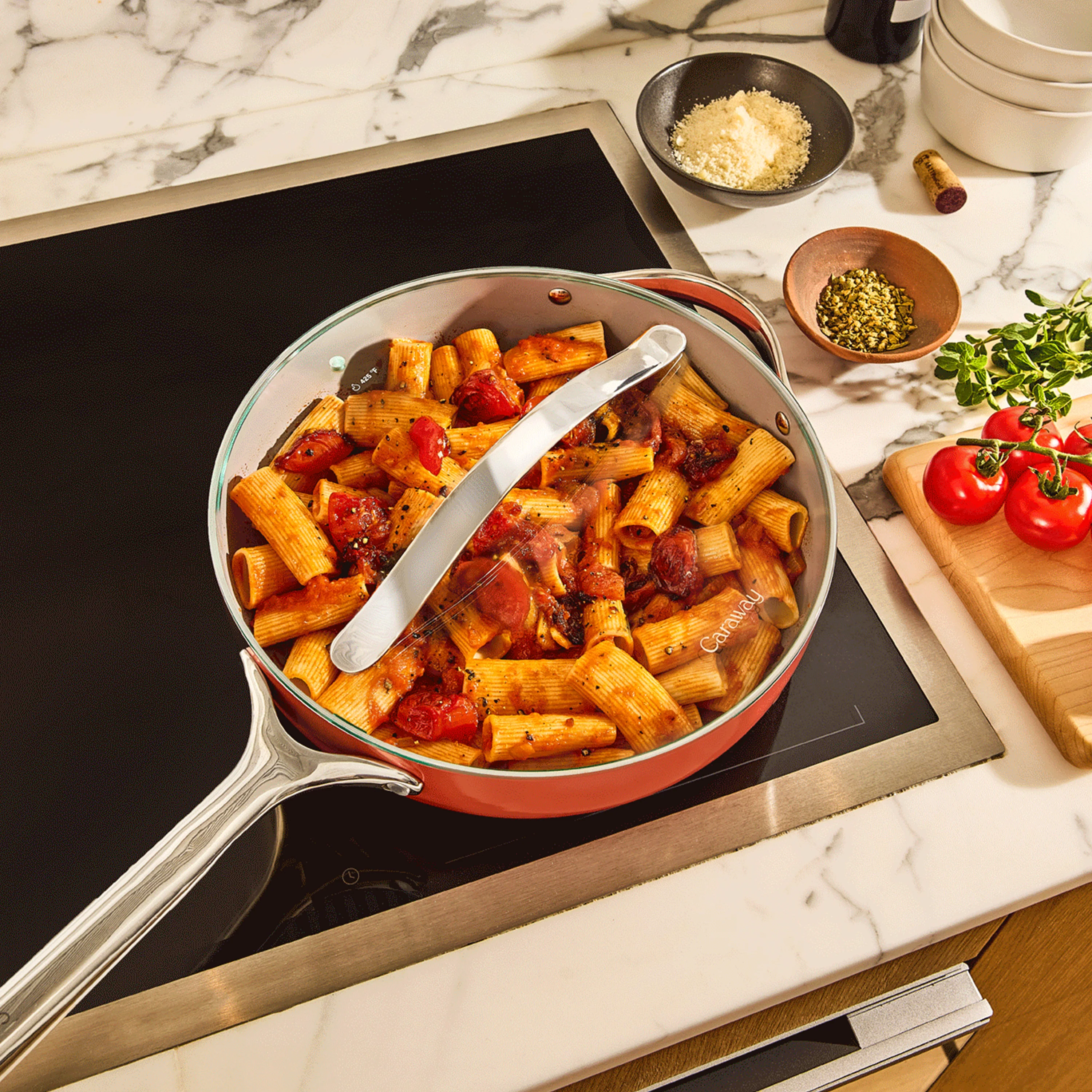 Nonstick Ceramic Sauté Pan with Lid, 4.5 qt - Image 13