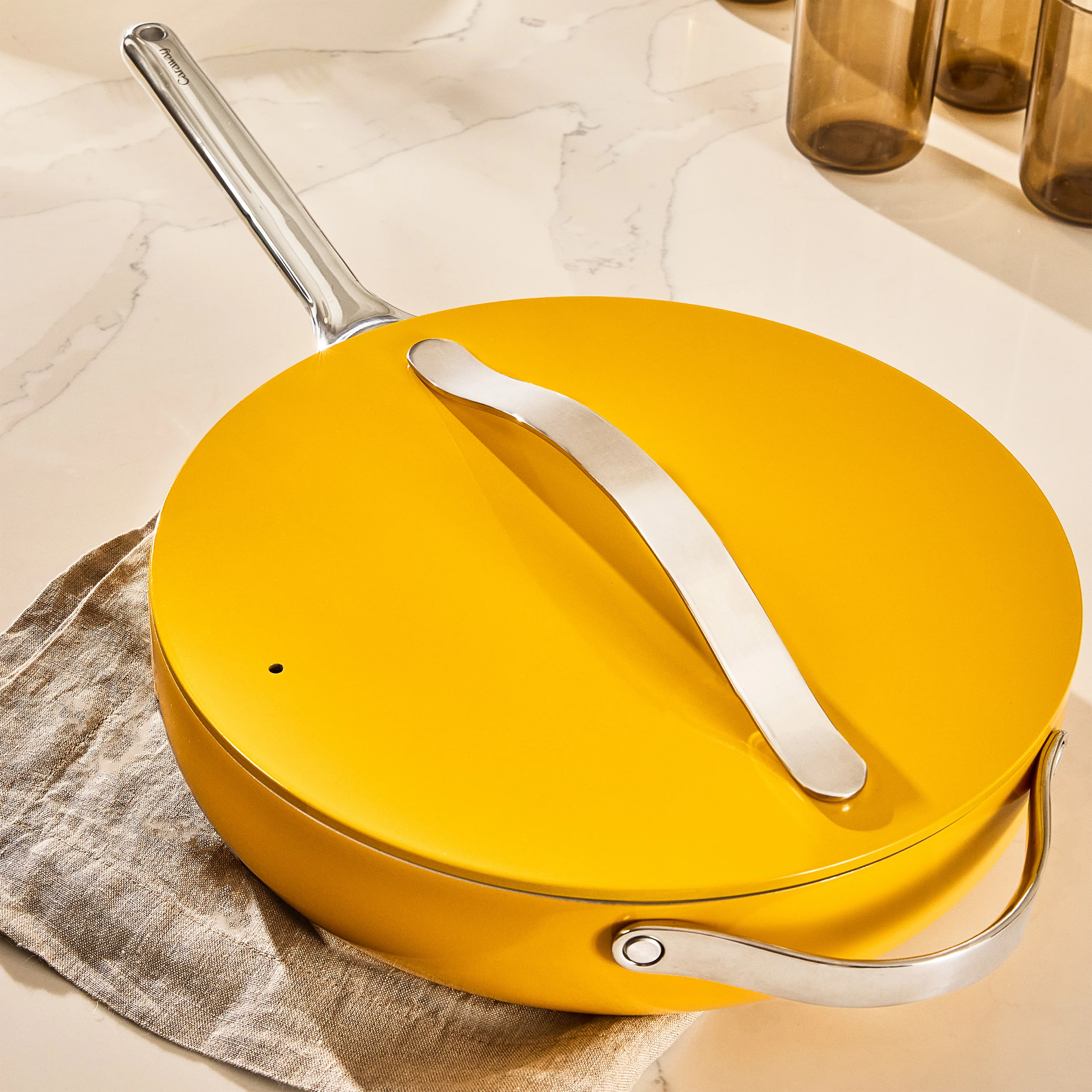 Nonstick Ceramic Sauté Pan with Lid, 4.5 qt - Image 19