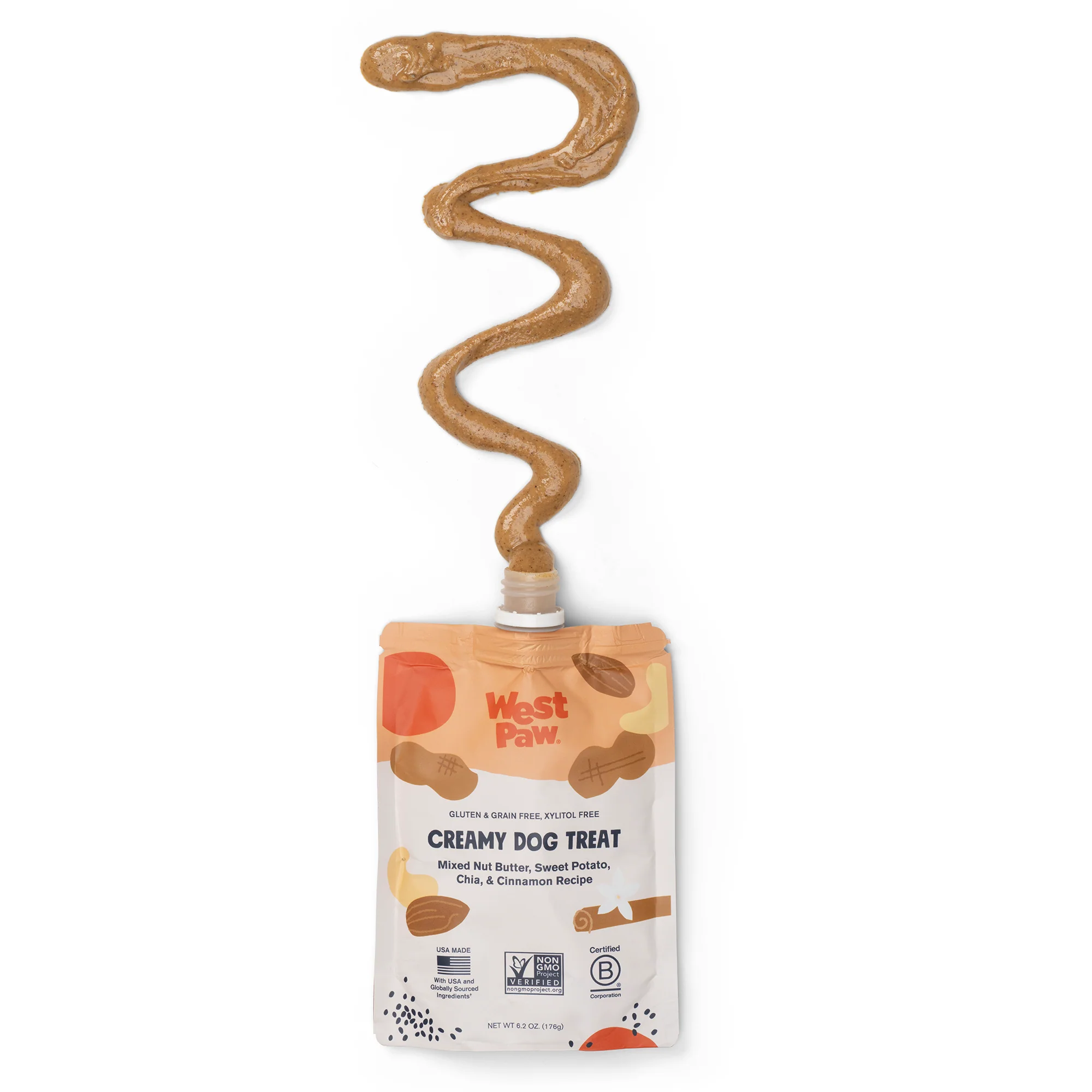Mixed Nut Butter with Sweet Potato Chia and Cinnamon Creamy Dog Treat - Image 5