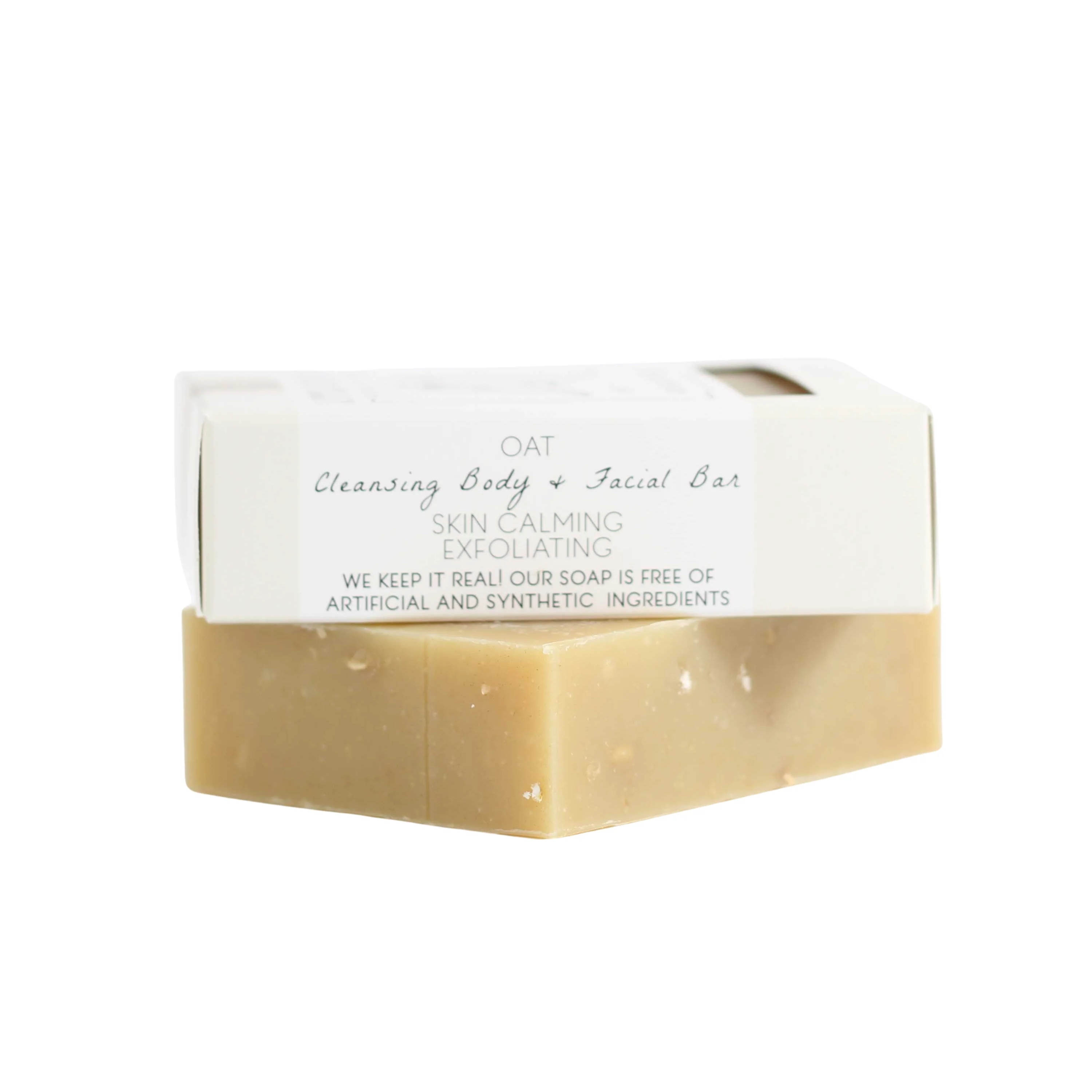Oat Cleansing Body & Facial Bar Soap - Exfoliating - Image 5
