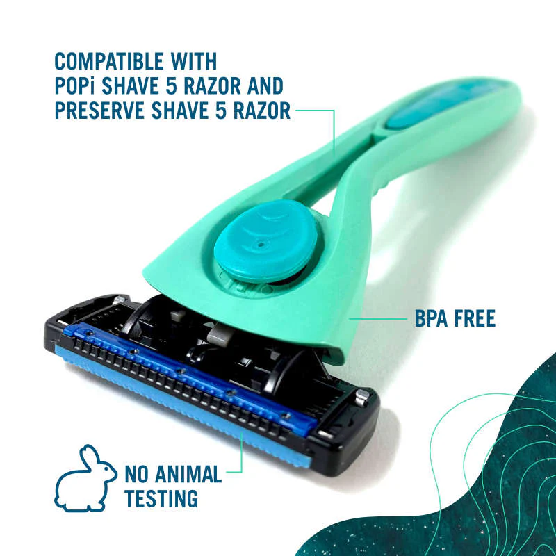 Shave 5 Replacement Blades (Fits Preserve Shave 5 and POPi Shave 5) - Image 2