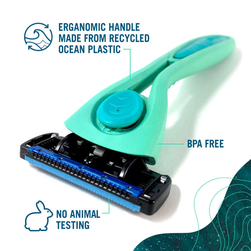 Recycled Ocean Plastic (POPi) Shave 5 Razor System - Image 3