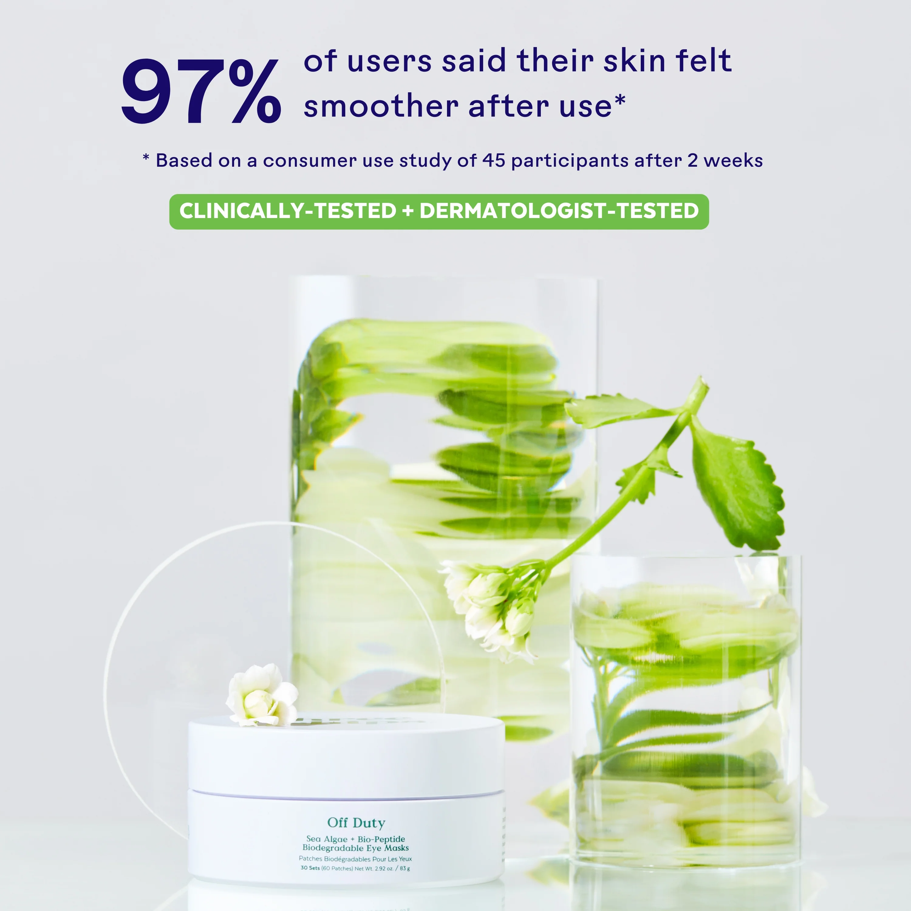 OffDuty™ Sea Algae + Bio-Peptide Smoothing Eye Masks - Image 5