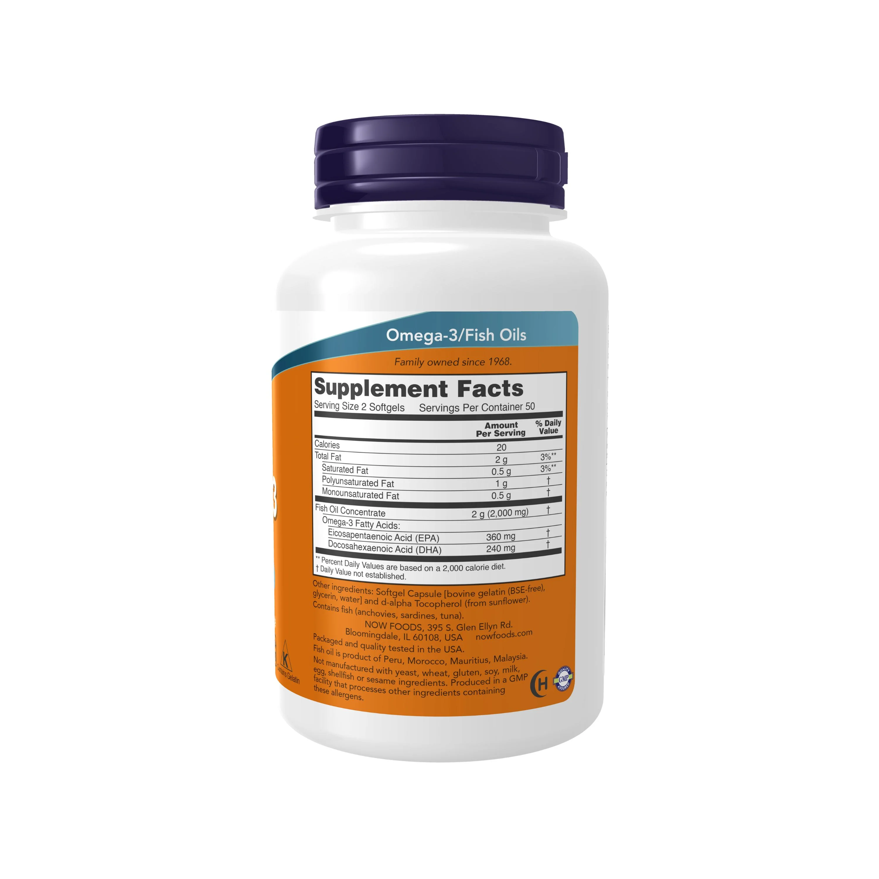 OMEGA-3 Fish Oil 1000mg - For Cardiovascular Support - Image 2