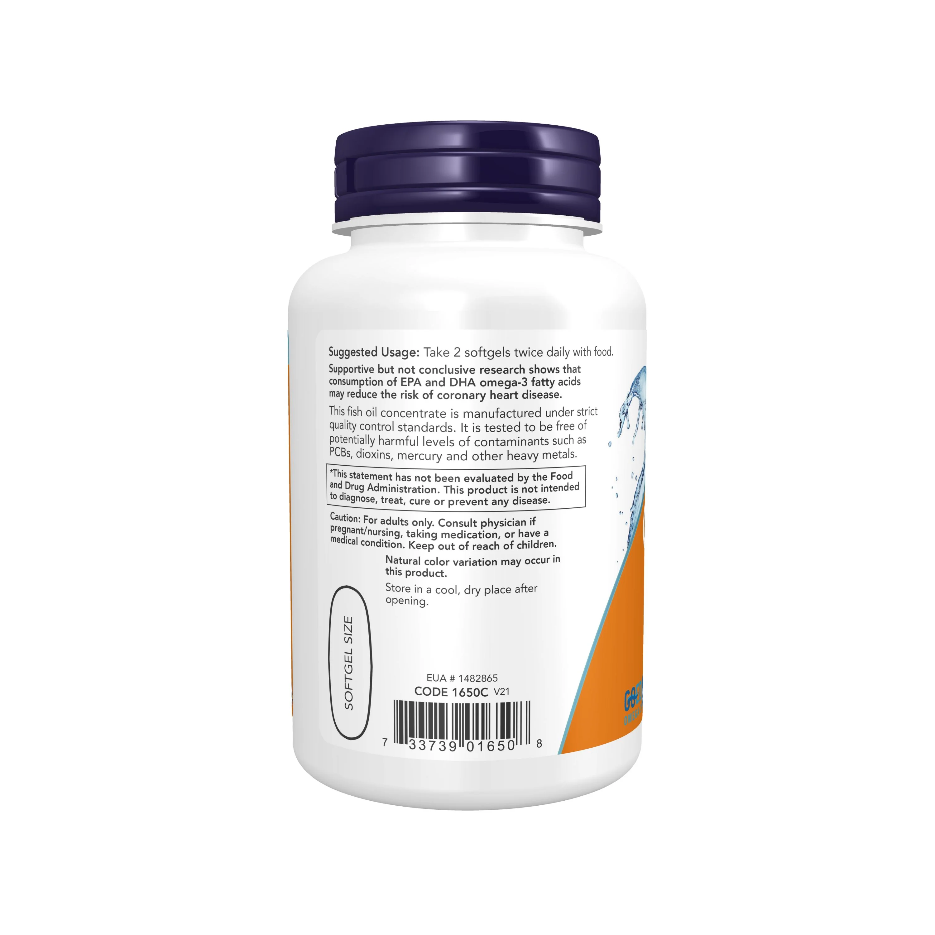 OMEGA-3 Fish Oil 1000mg - For Cardiovascular Support - Image 3