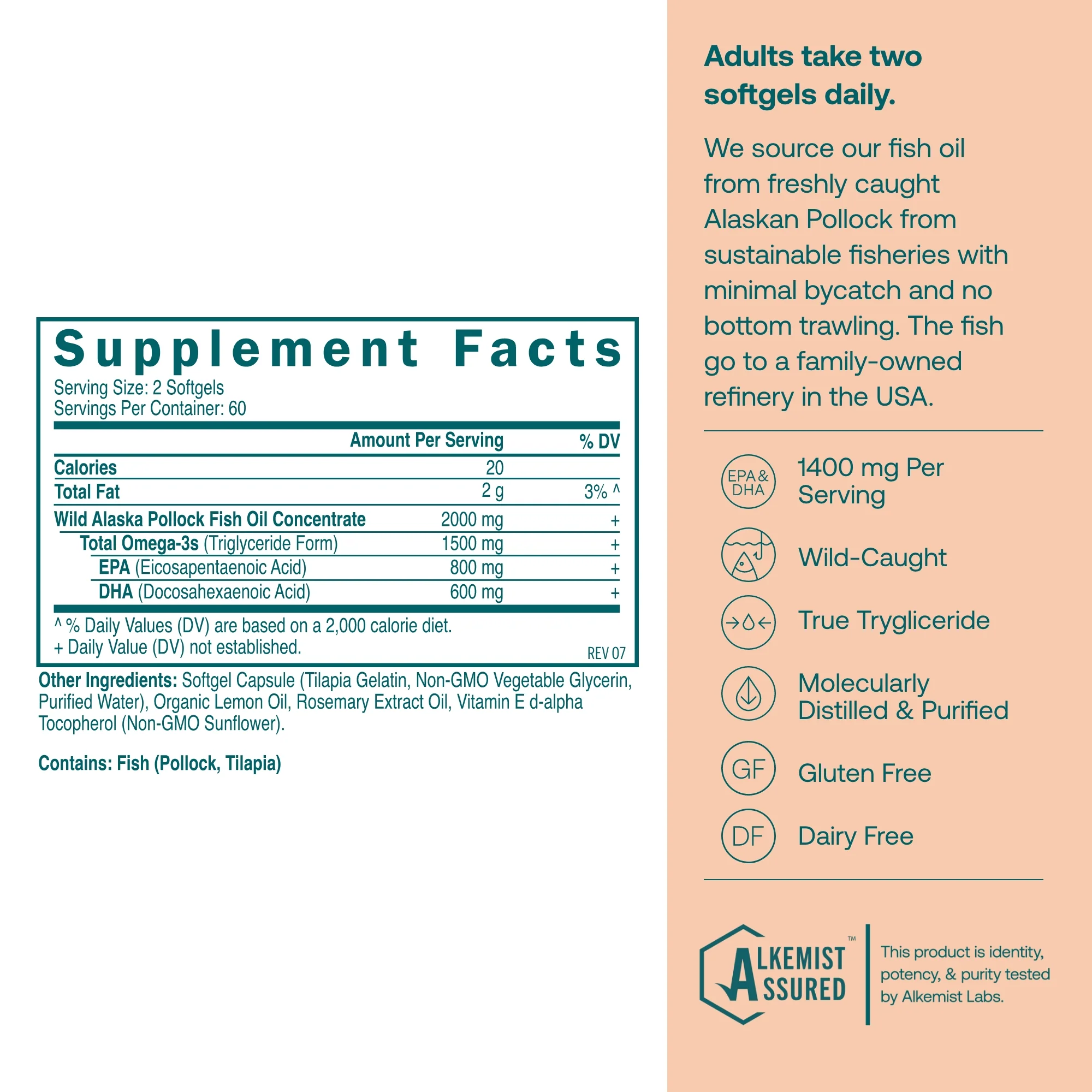 Omega-3 Fish Oil Softgels - Brain, Heart, & Immune Health - Image 4