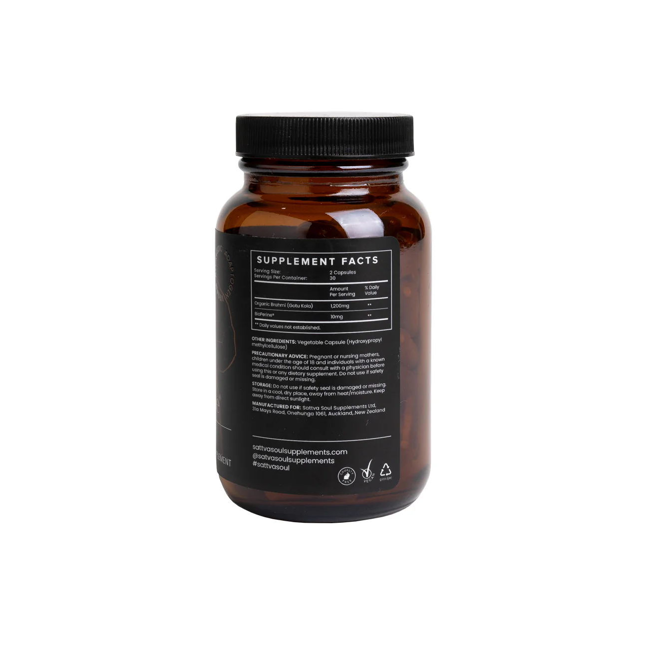 Organic Brahmi & Bioperine - For Clarity and Focus - Image 3