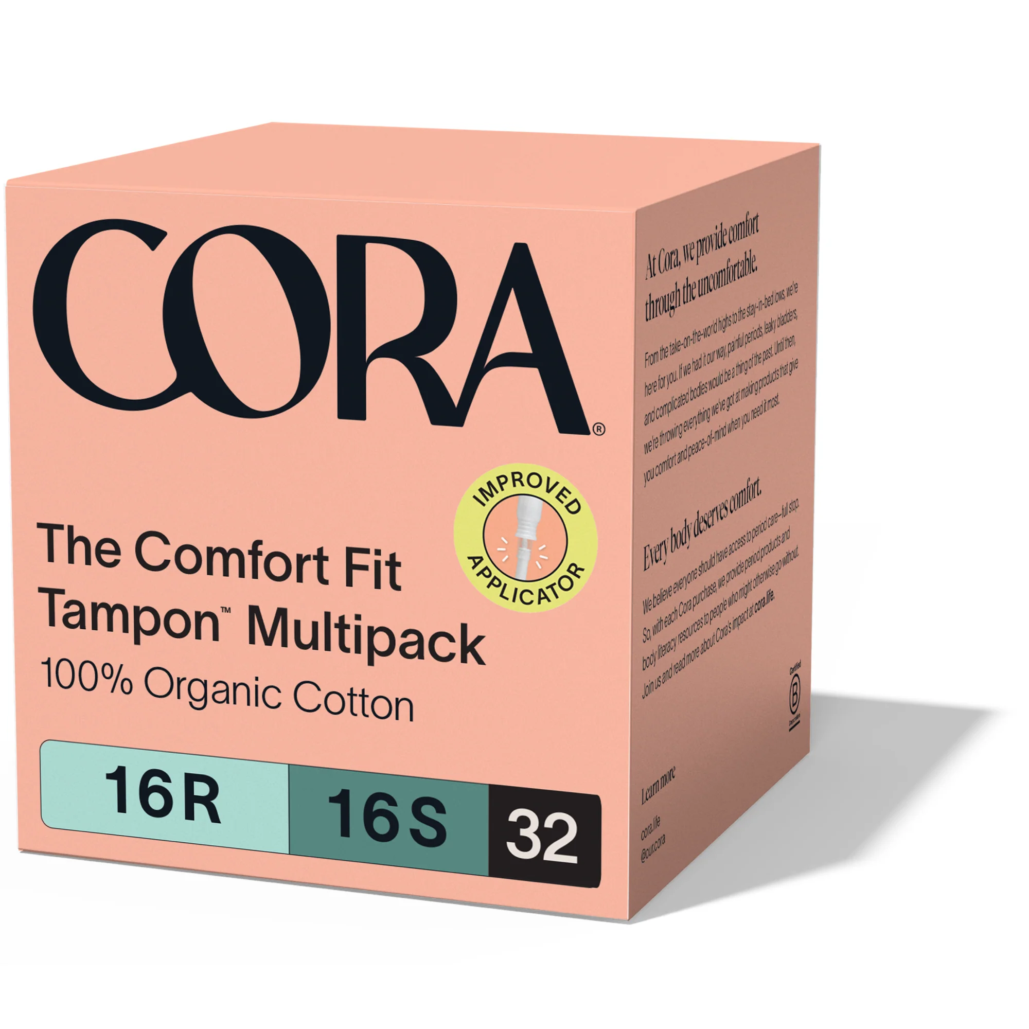 The Comfort Fit Tampon with Applicator – 100% Organic Cotton, BPA-Free Applicator - Image 4