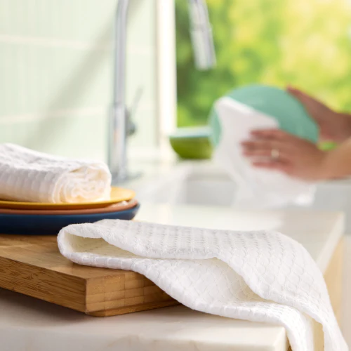 Organic Cotton Textured Kitchen Towels - Image 4