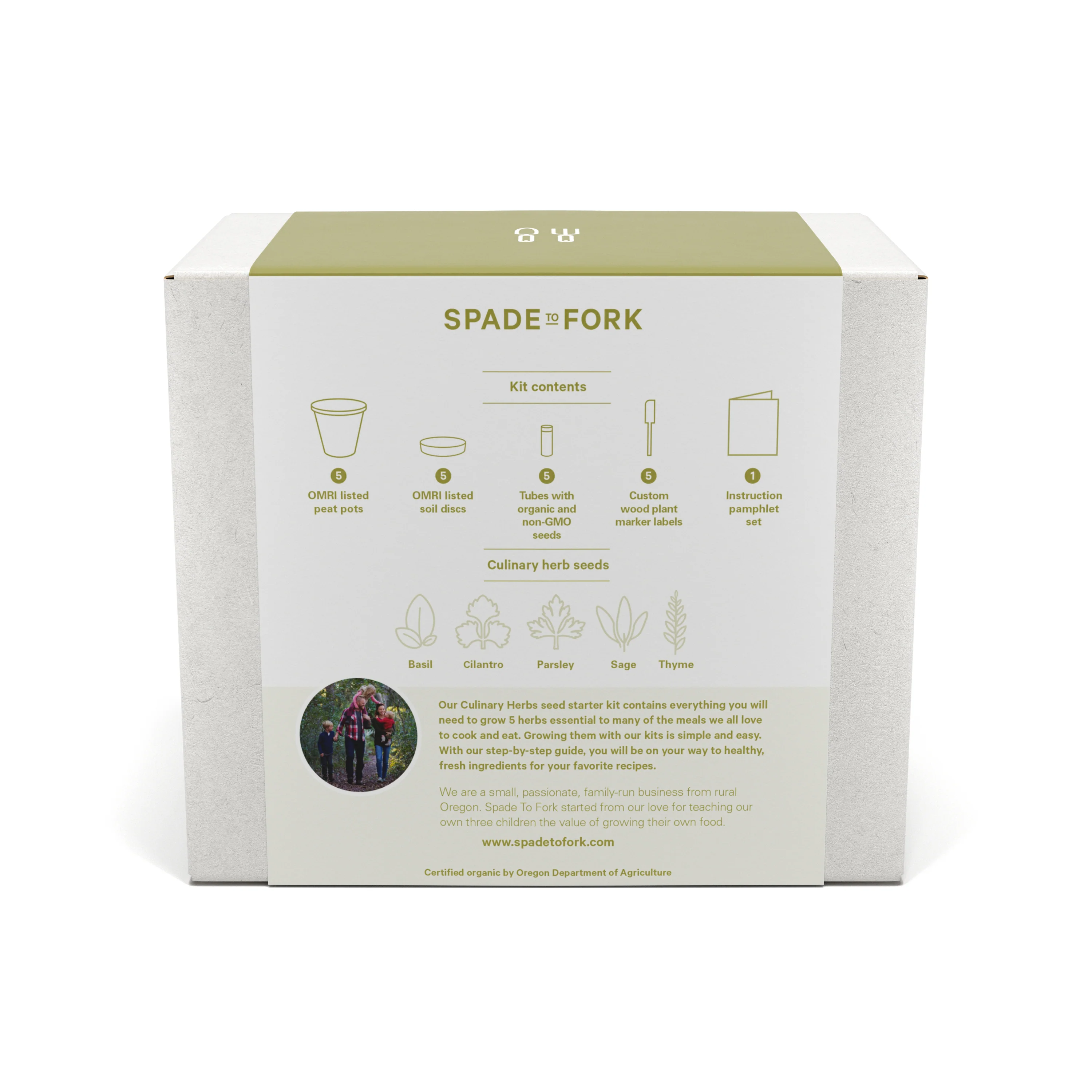 Organic Culinary Herbs Kit - Includes 100% USDA Organic Certified and Non-GMO Seeds - Image 3
