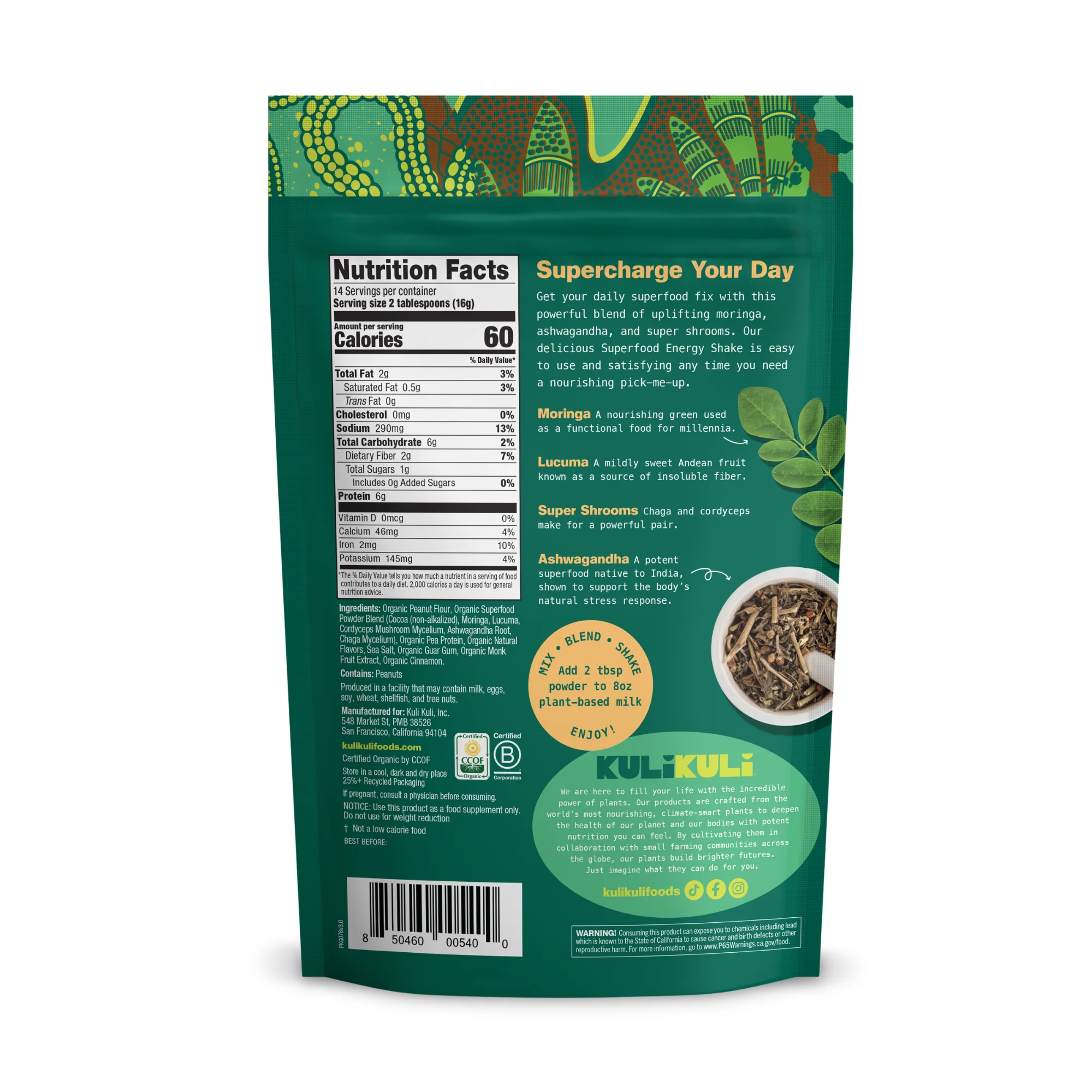 Organic Moringa Green Smoothie + Protein - Image 10