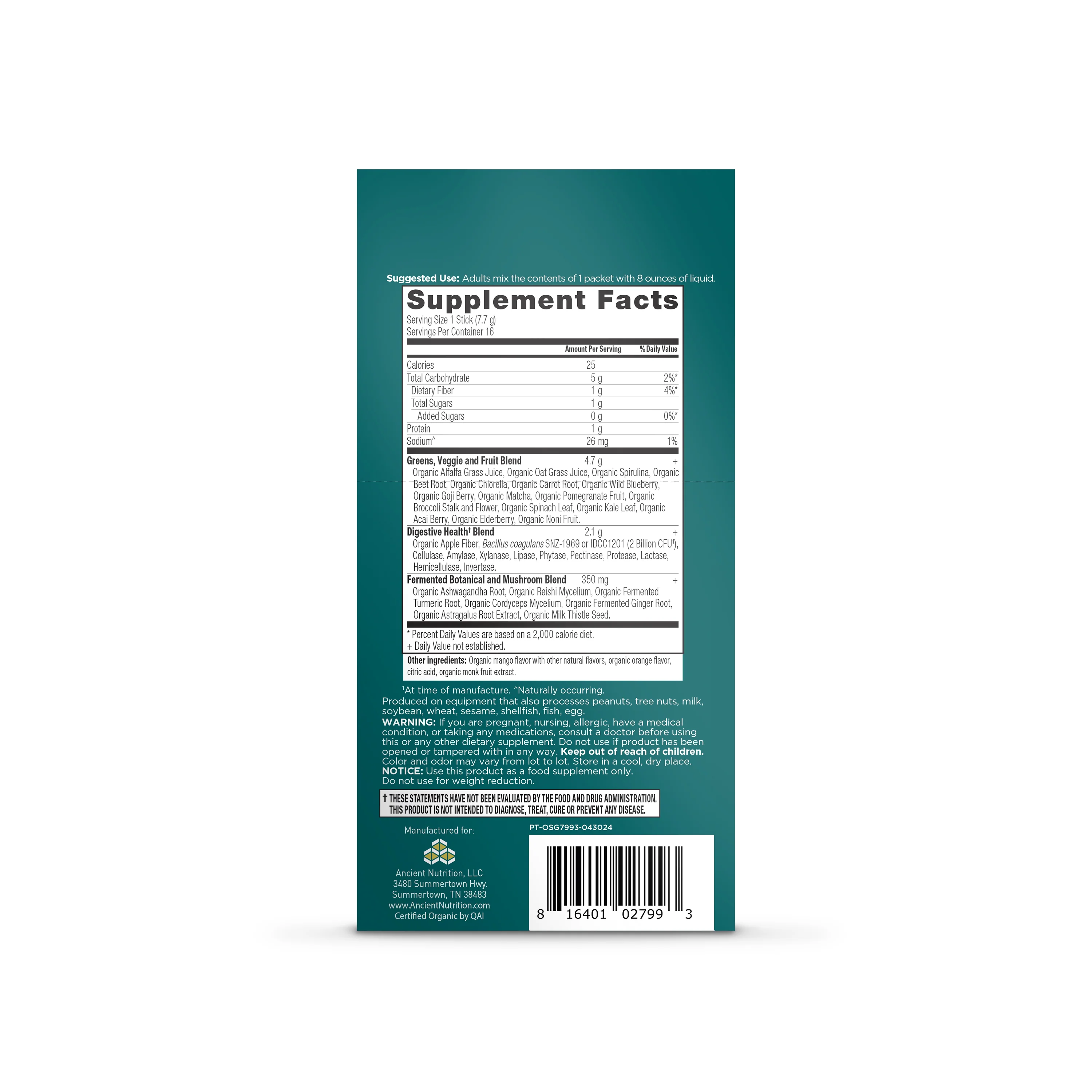 Organic Super Greens Powder Packets - Image 4