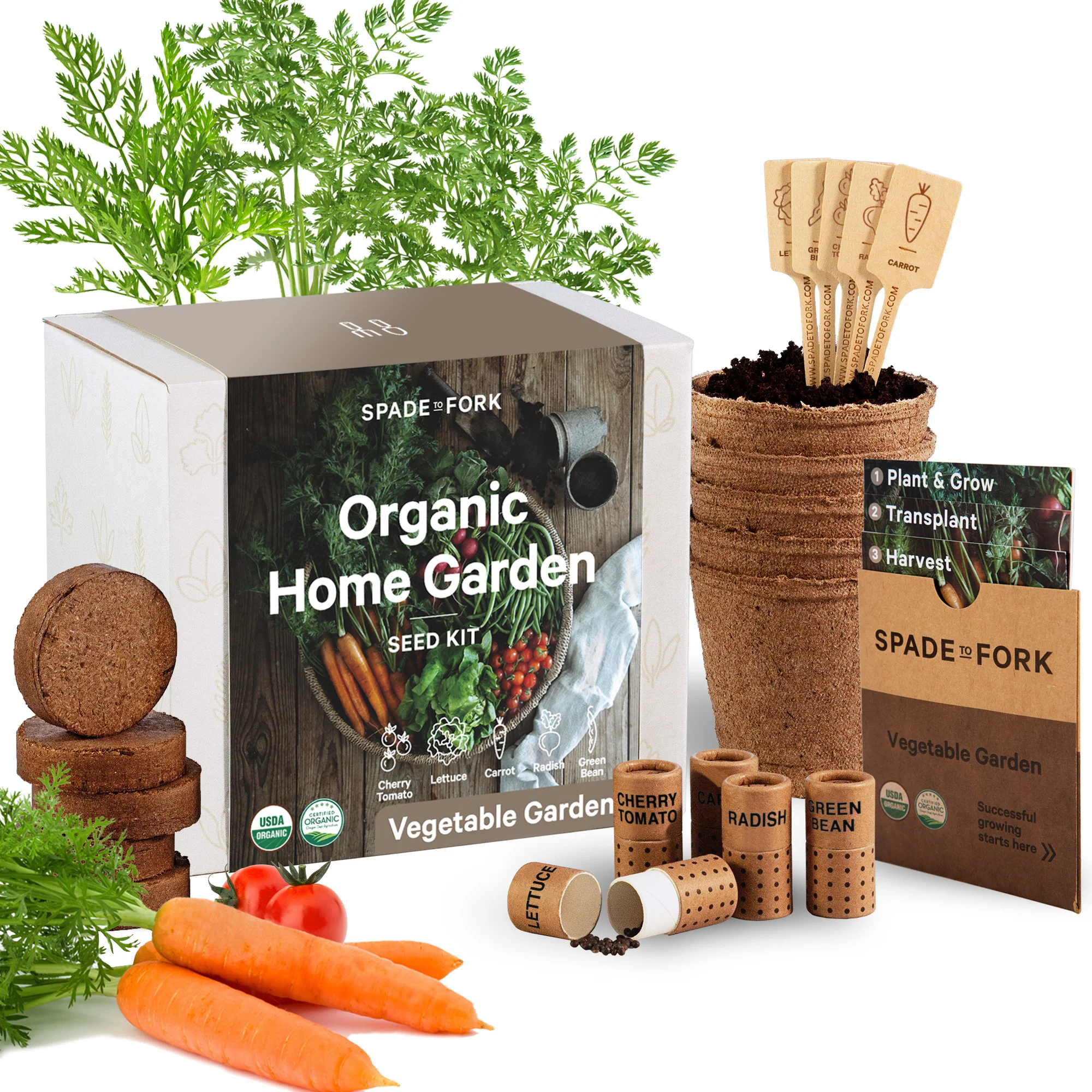 Organic Vegetable Garden Kit - Includes 100% USDA Organic Certified and Non-GMO Seeds - Image 4