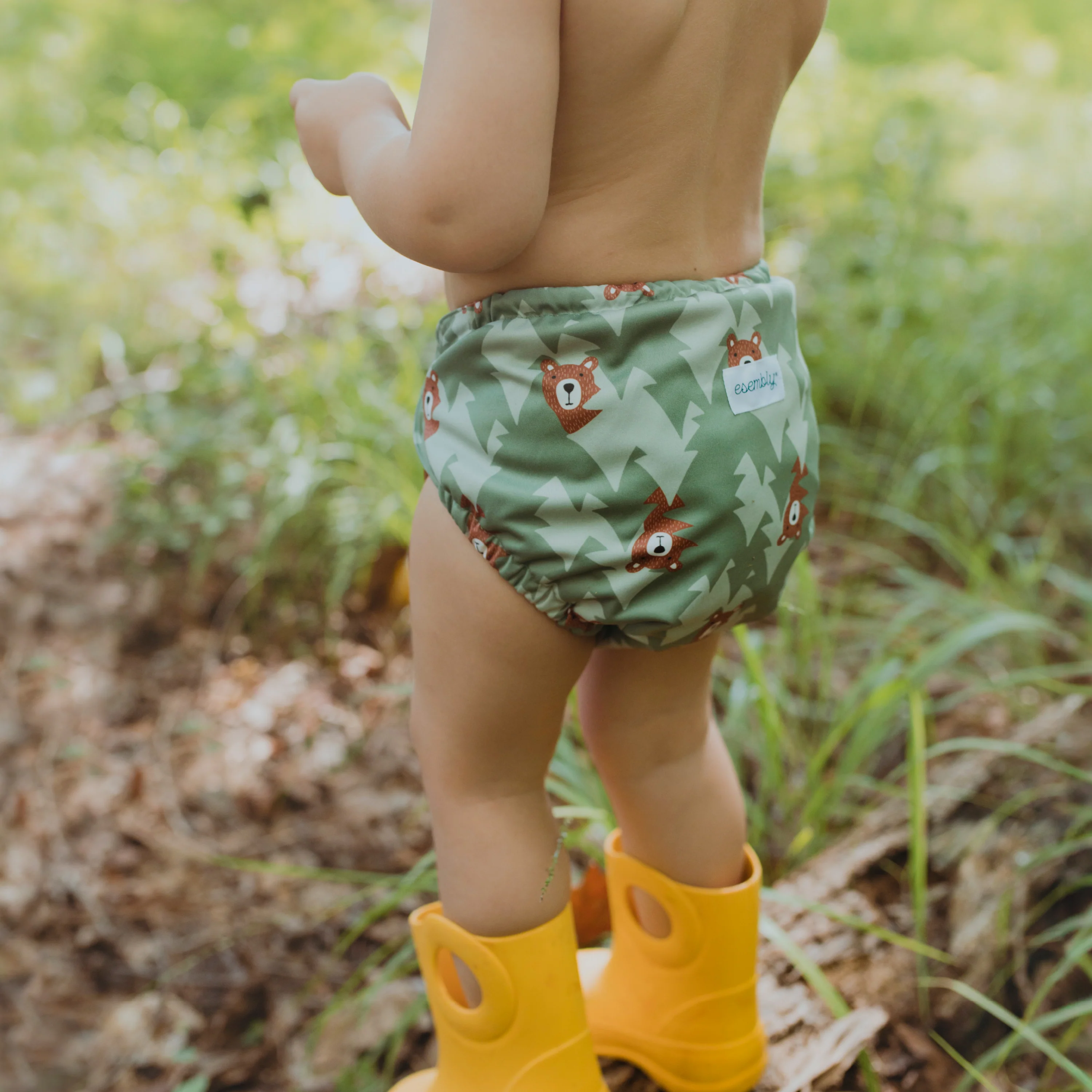 Outer Diaper Cover + Swim Diaper, Size 1, 100% OEKO-TEX Certified Recycled Fabric - Image 7