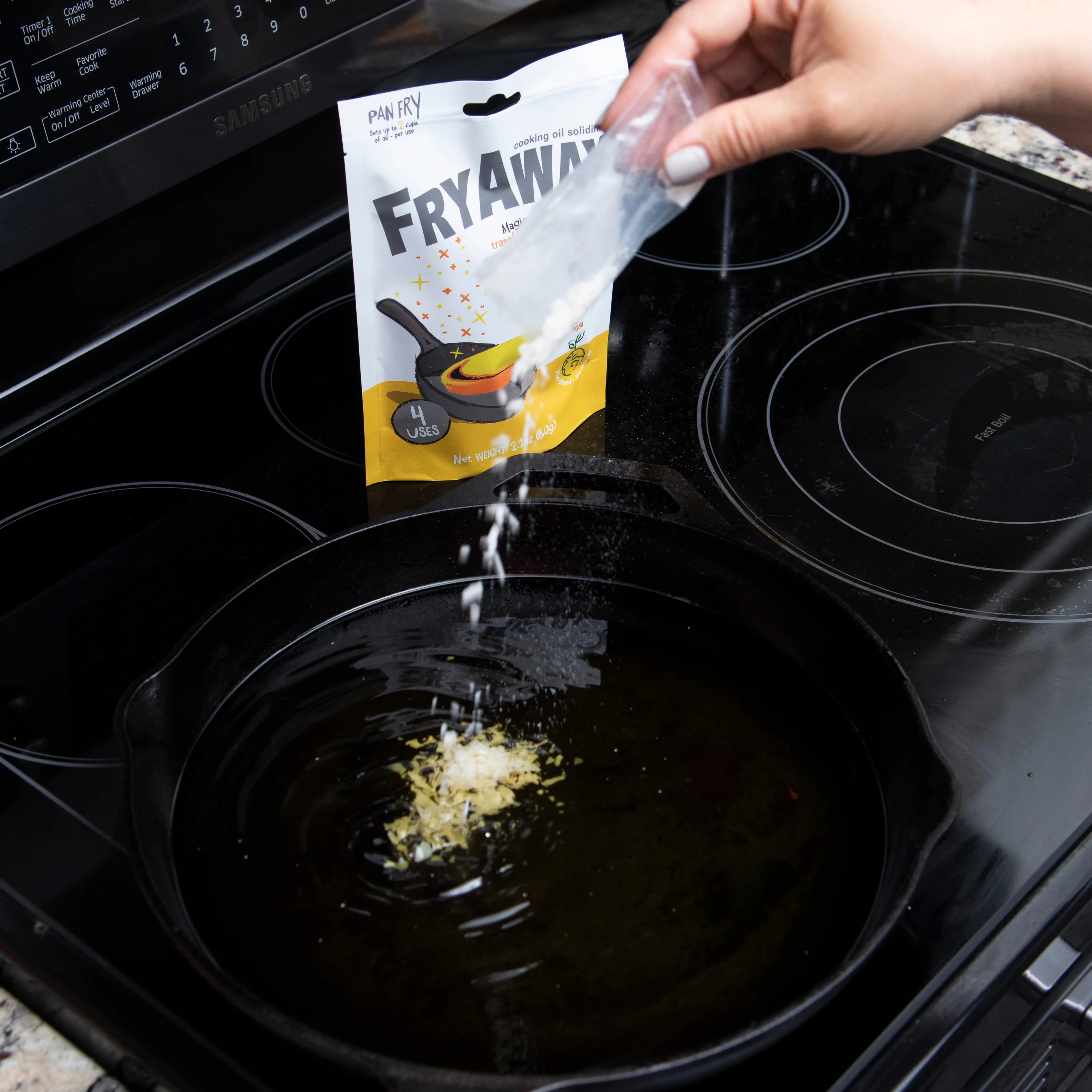 Pan Fry Used Cooking Oil Solidifier Powder - Image 4