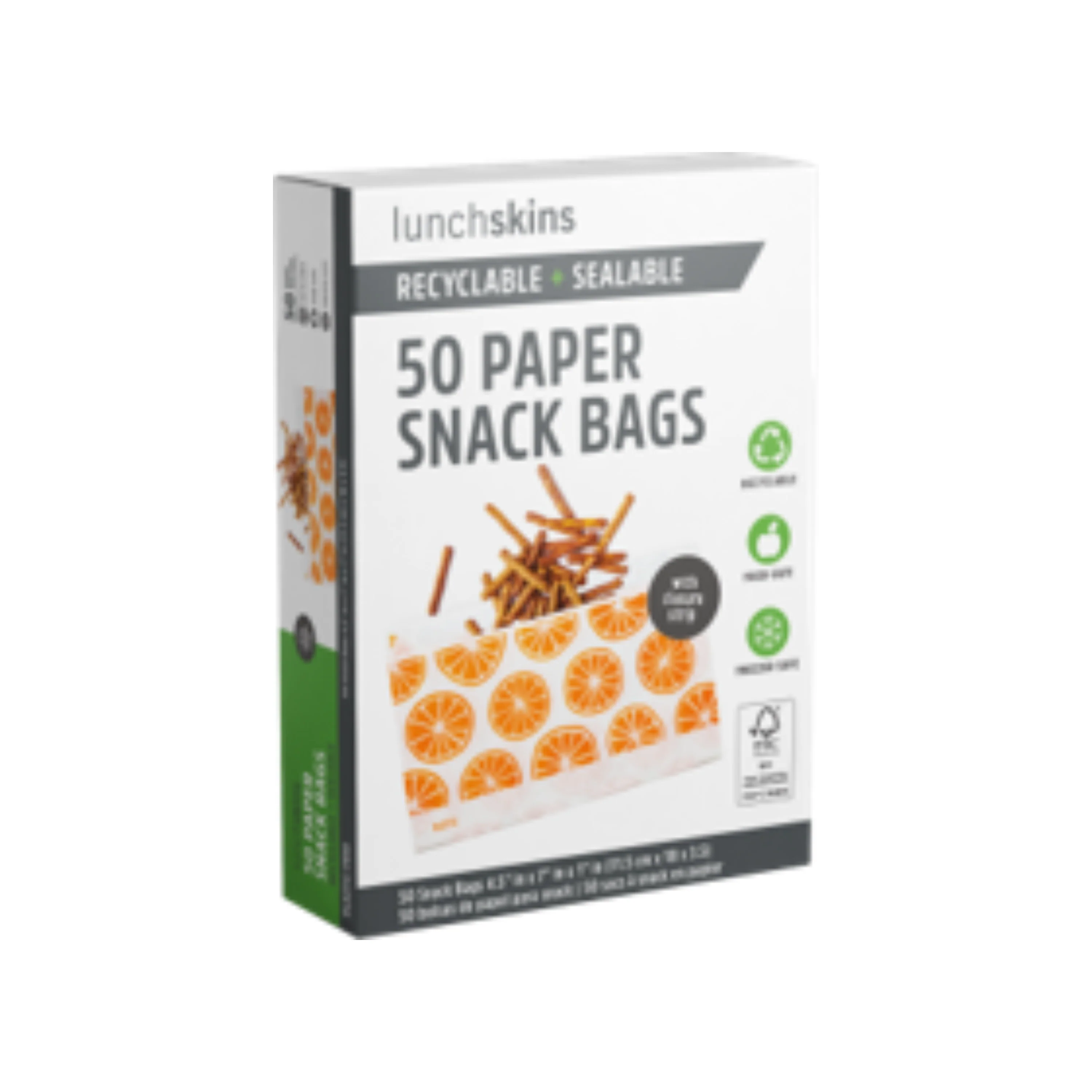 Paper Snack Bags - Orange - Image 2