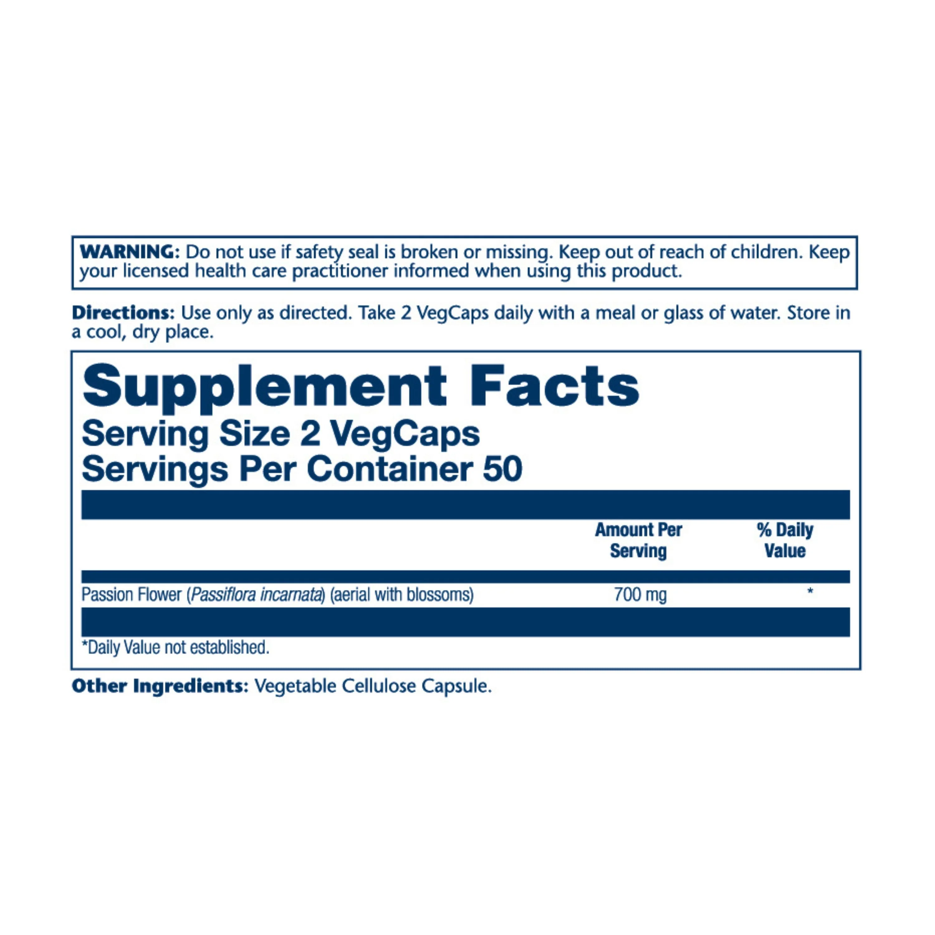 Passion Flower, 700 mg - Image 2