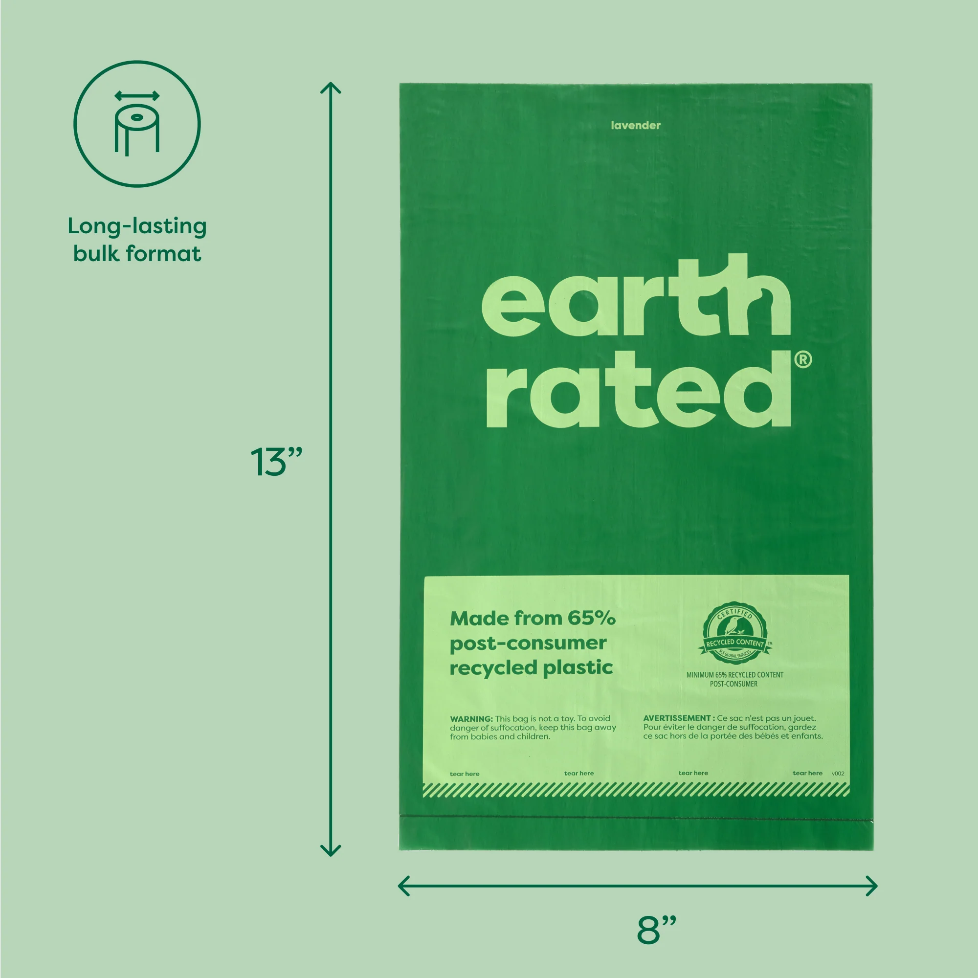Pet Waste Bags, Large Single Roll Refill - Image 15
