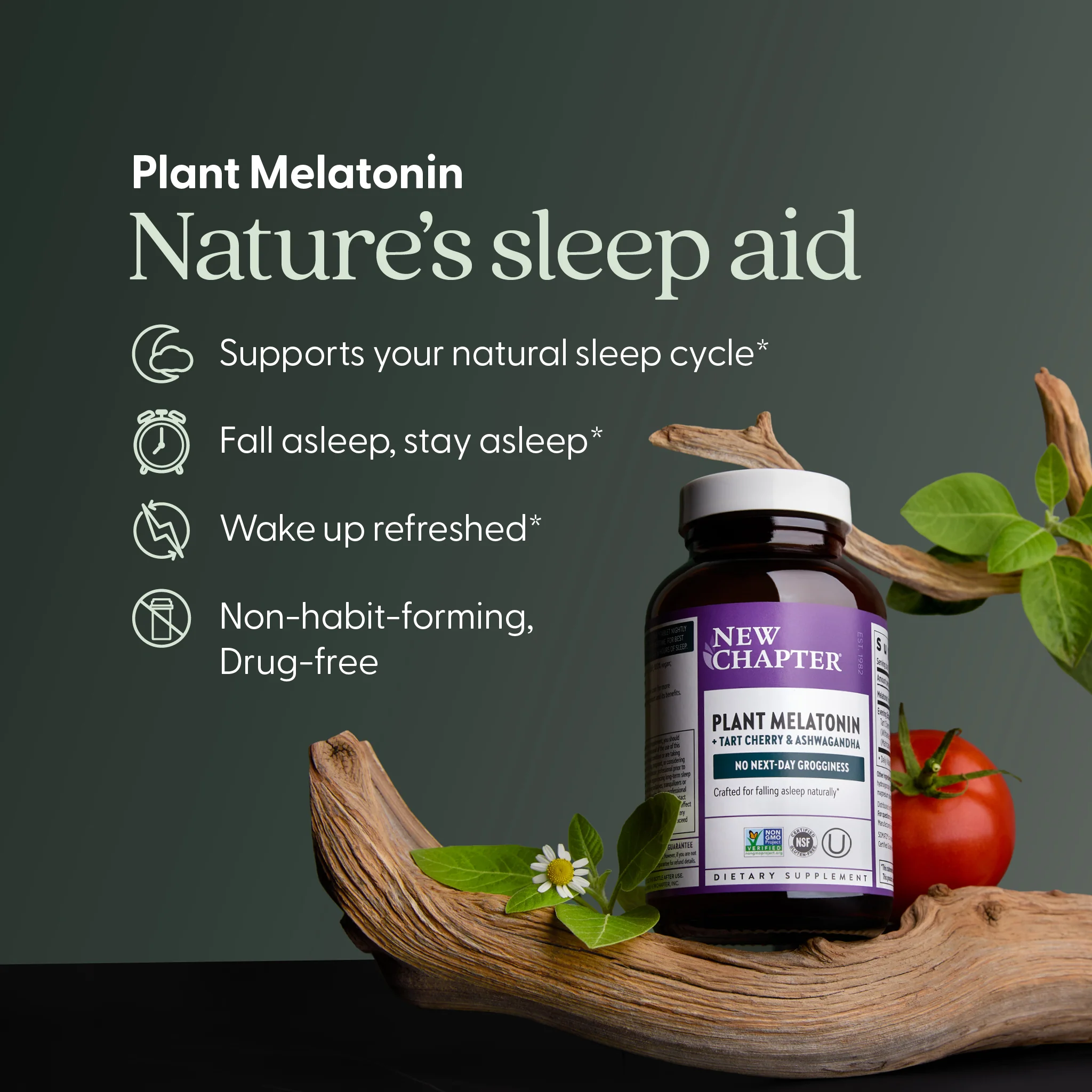Plant Melatonin + Tart Cherry & Ashwagandha Tablet - Image 4