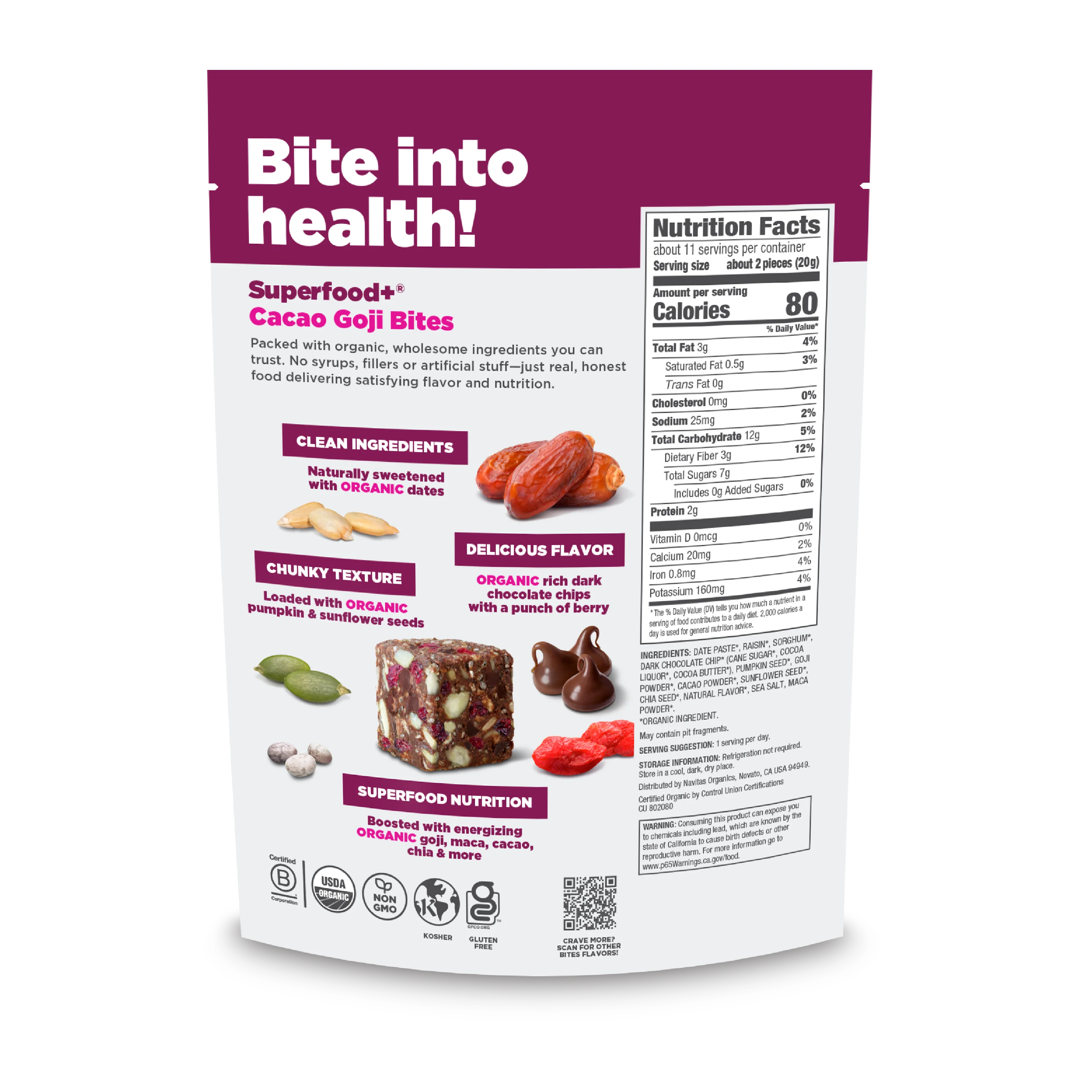 Superfood+ Cacao Goji BITES - Image 7