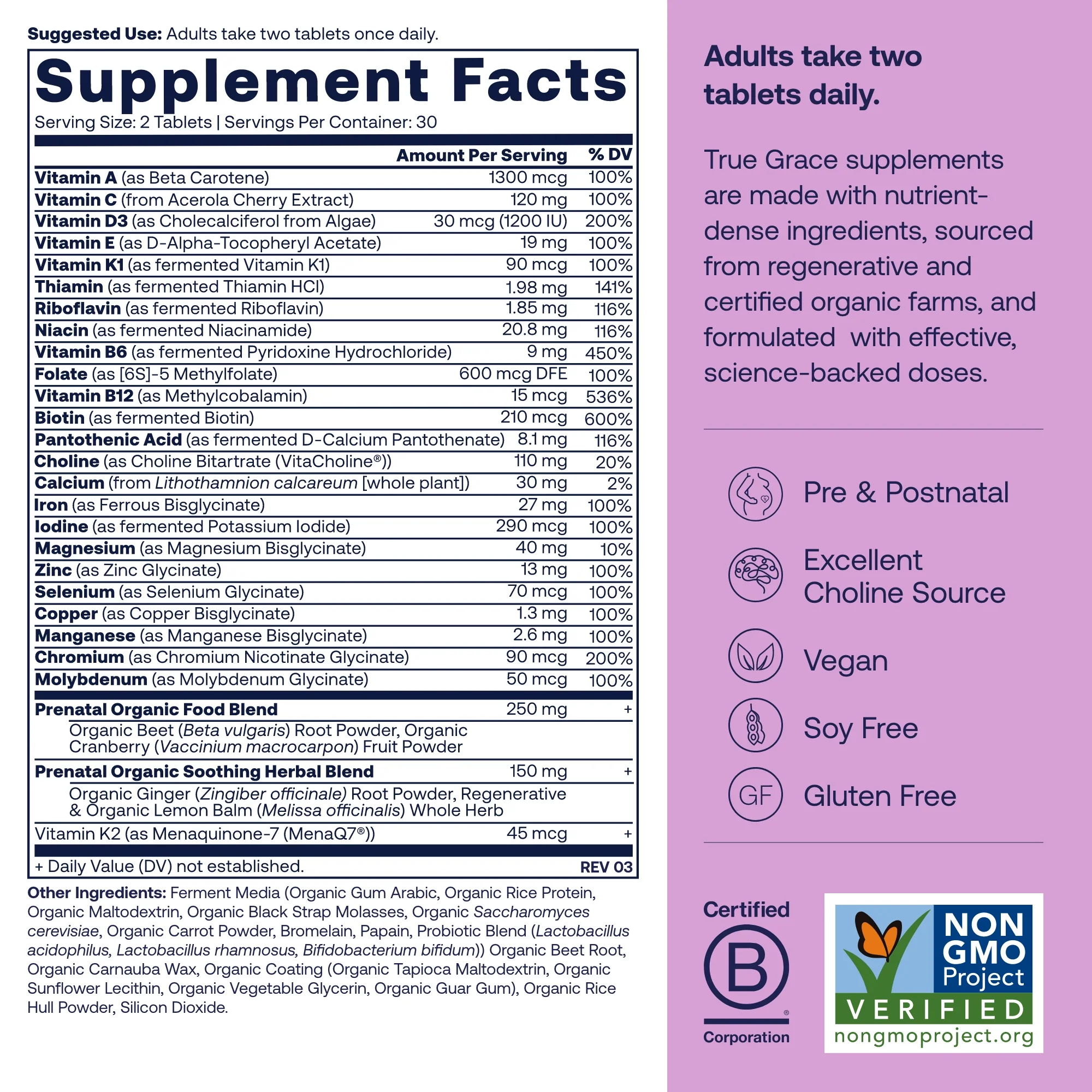 Prenatal Multivitamin Tablets - Supports A Healthy Mom & Baby* - Image 6