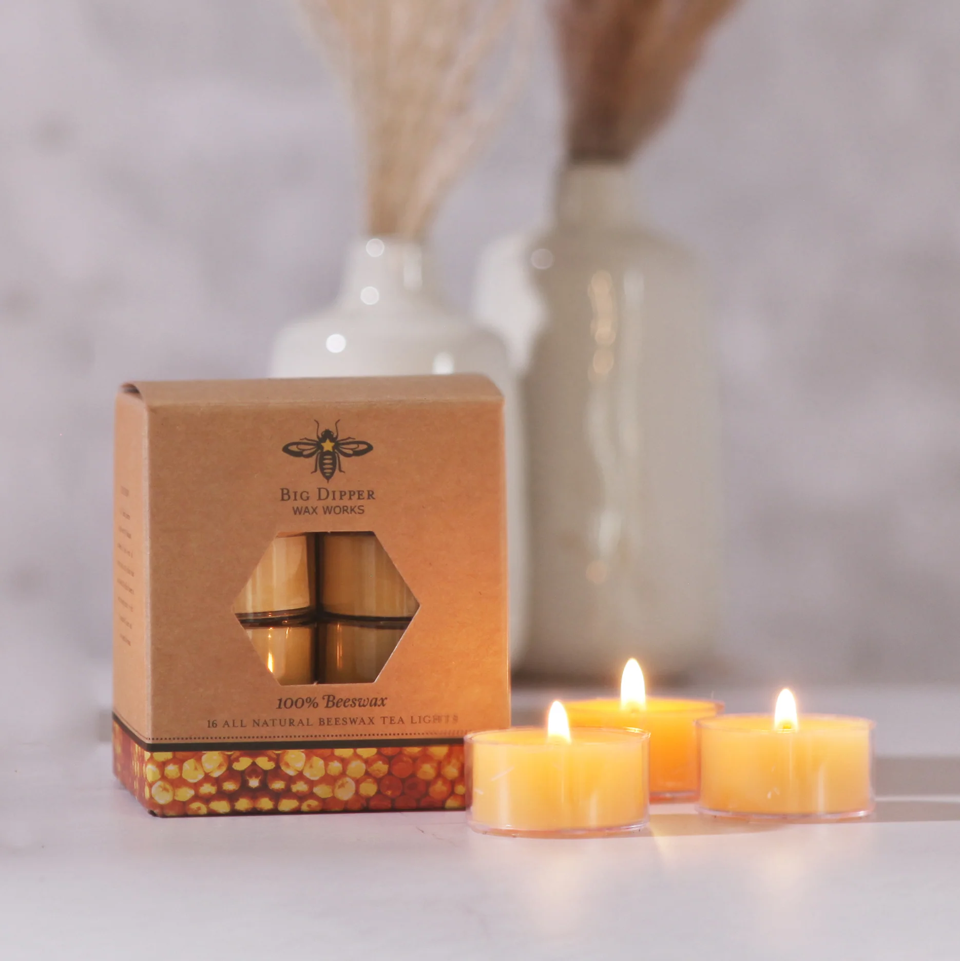 Pure Beeswax Tea Lights - Image 8