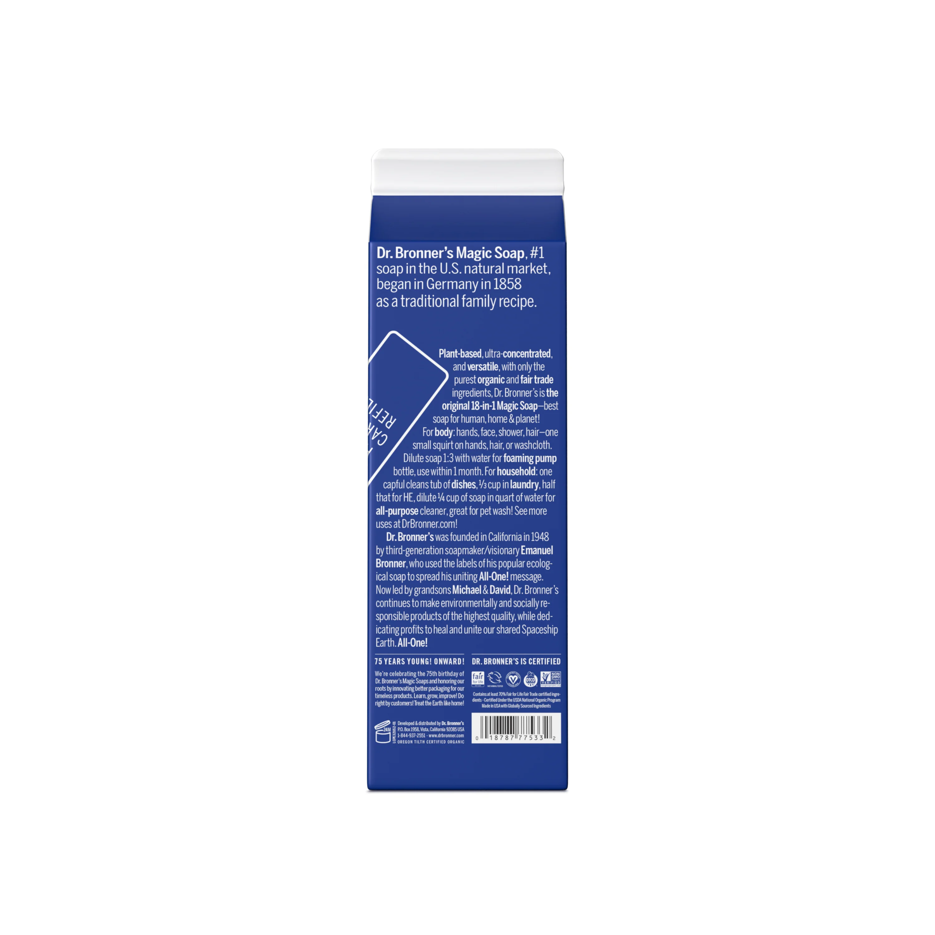 Pure-Castile Liquid Soap Refill Carton - Image 15