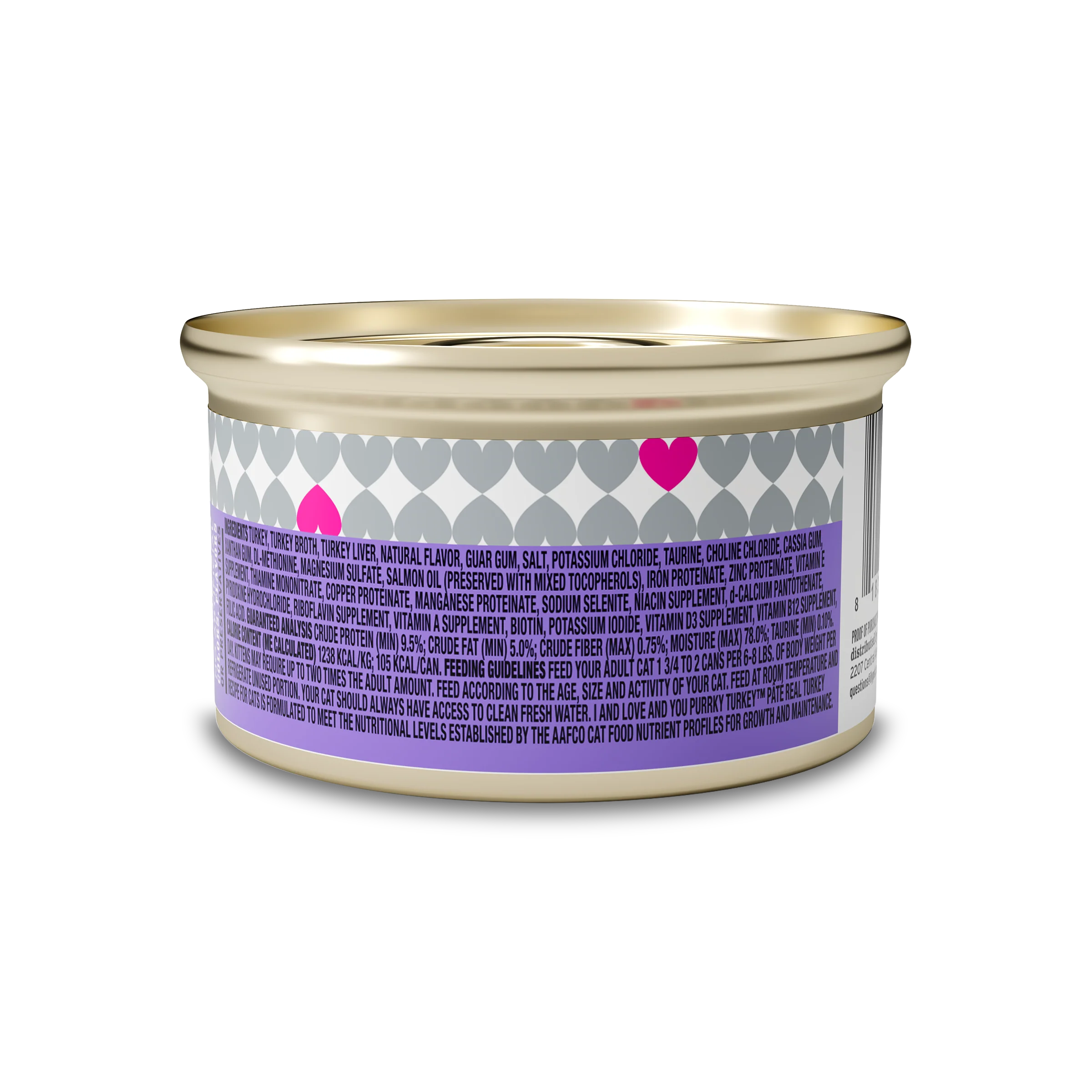 Purrky Turkey Pate Grain-Free Canned Cat Food - Image 2