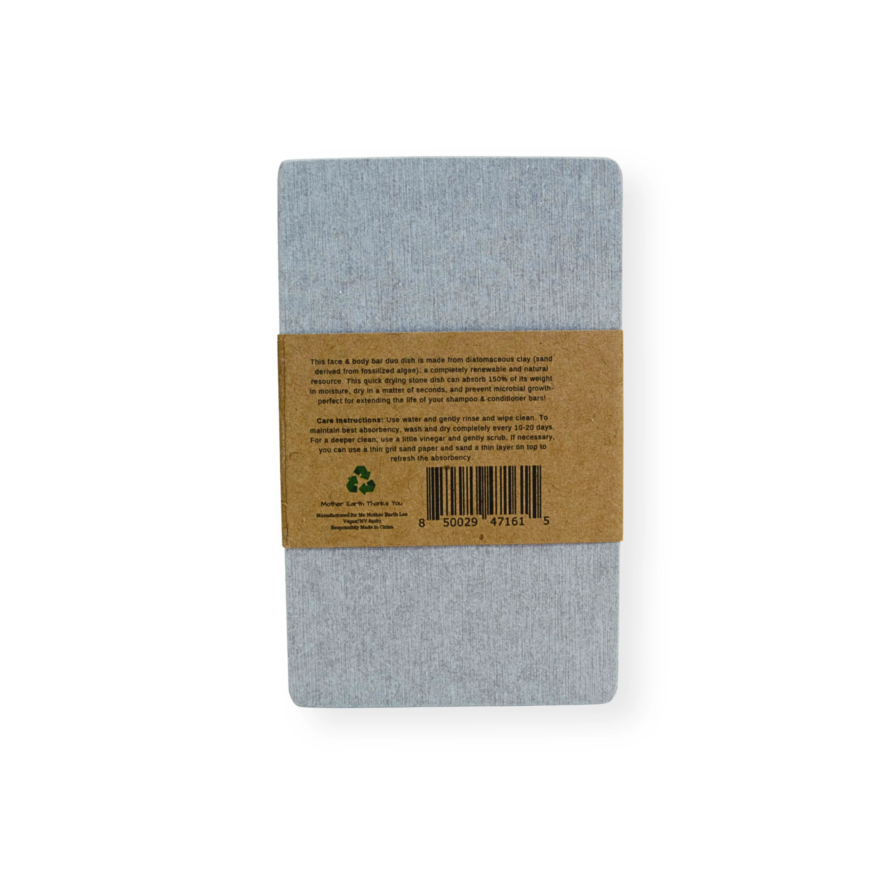 Quick-Dry Diatomite Soap Dish, Face + Body - Image 4