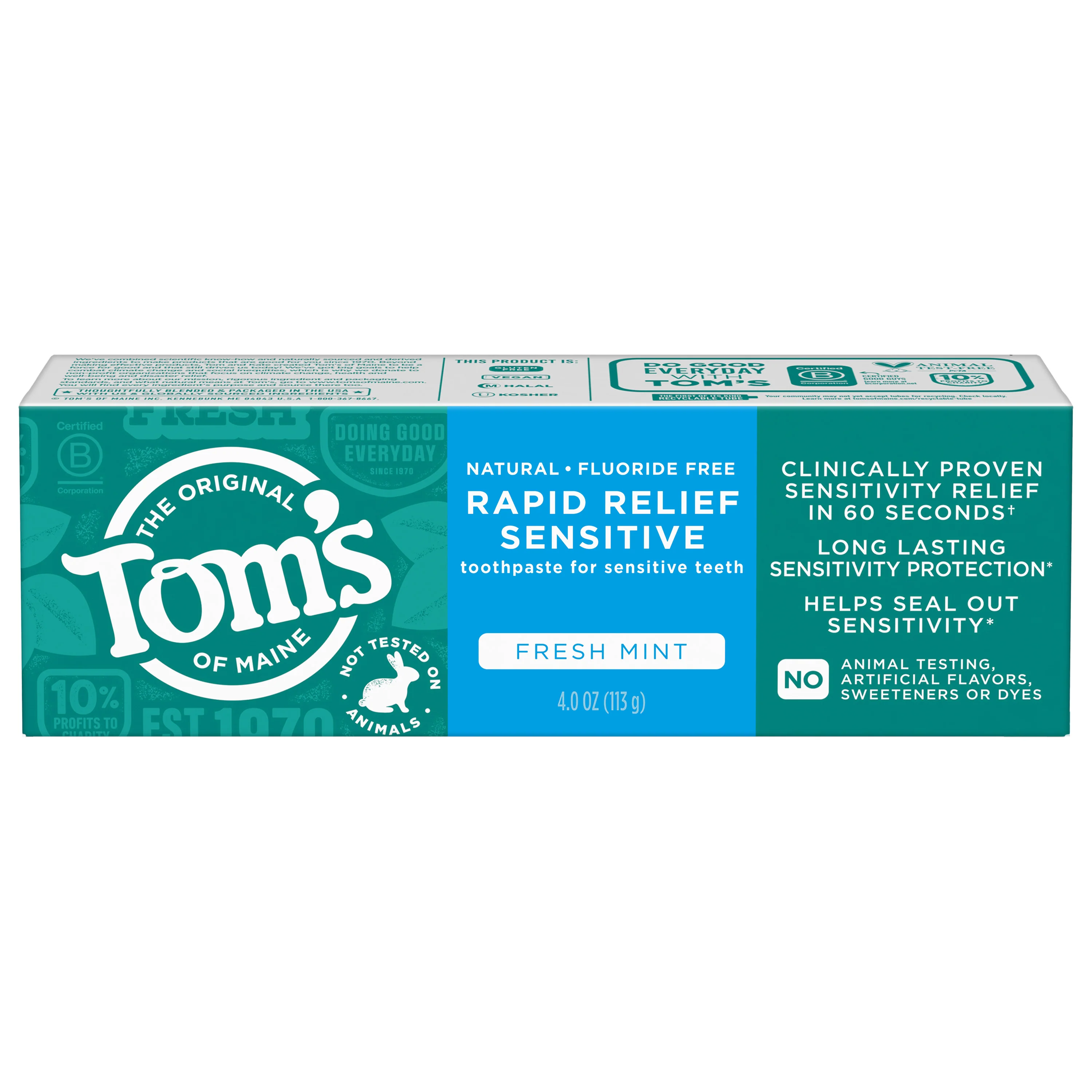 Rapid Relief Sensitive Fluoride-Free Toothpaste - Image 3