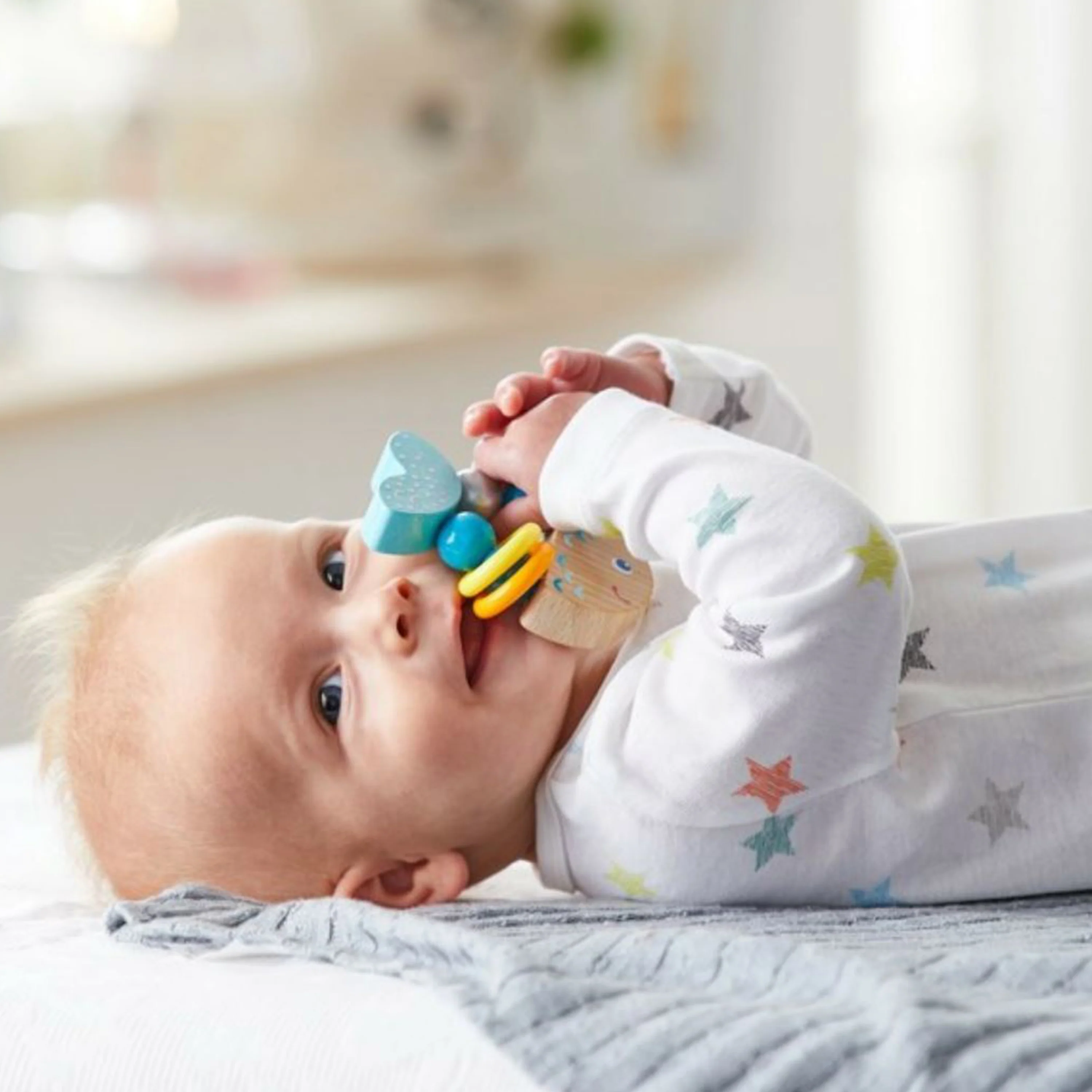 Rattlefish Wooden Baby Rattle - Image 2