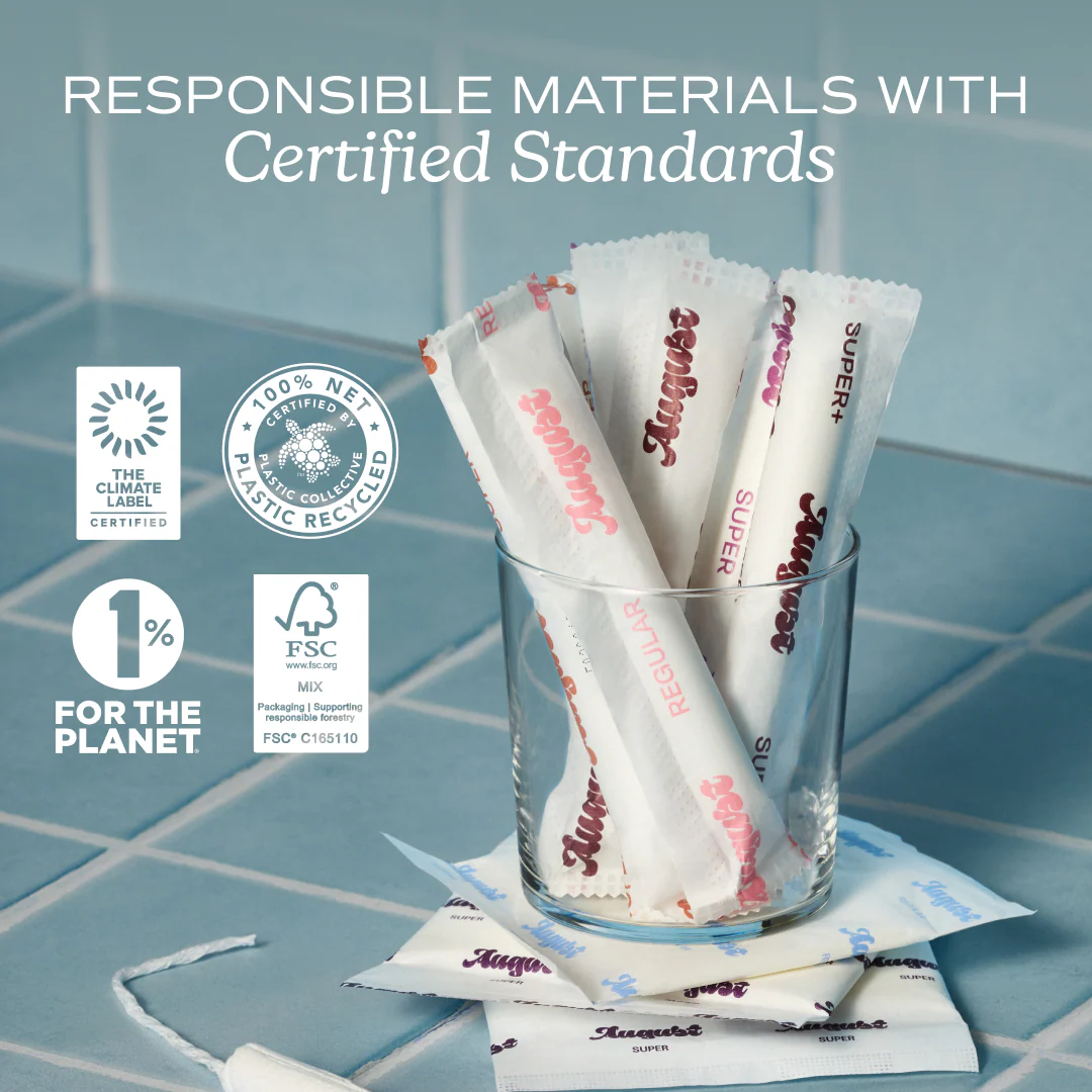 Tampons with Applicator – 100% Organic Cotton, Unscented - Image 10