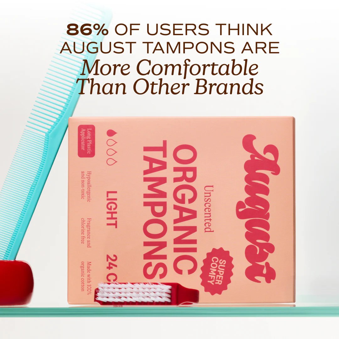Tampons with Applicator – 100% Organic Cotton, Unscented - Image 19