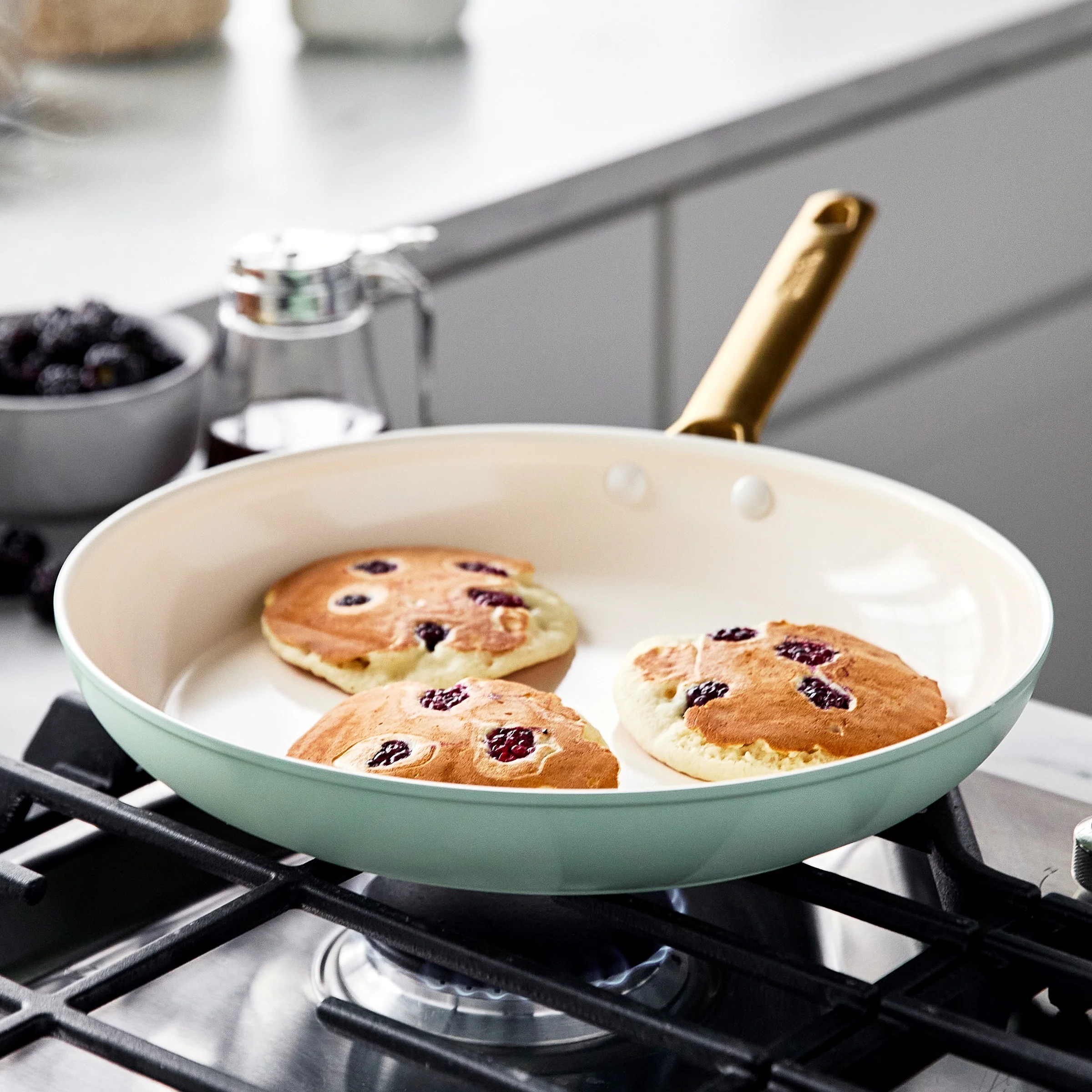 Reserve Nonstick, Ceramic Open Fry Pan Set, 10" and 12" - Image 3