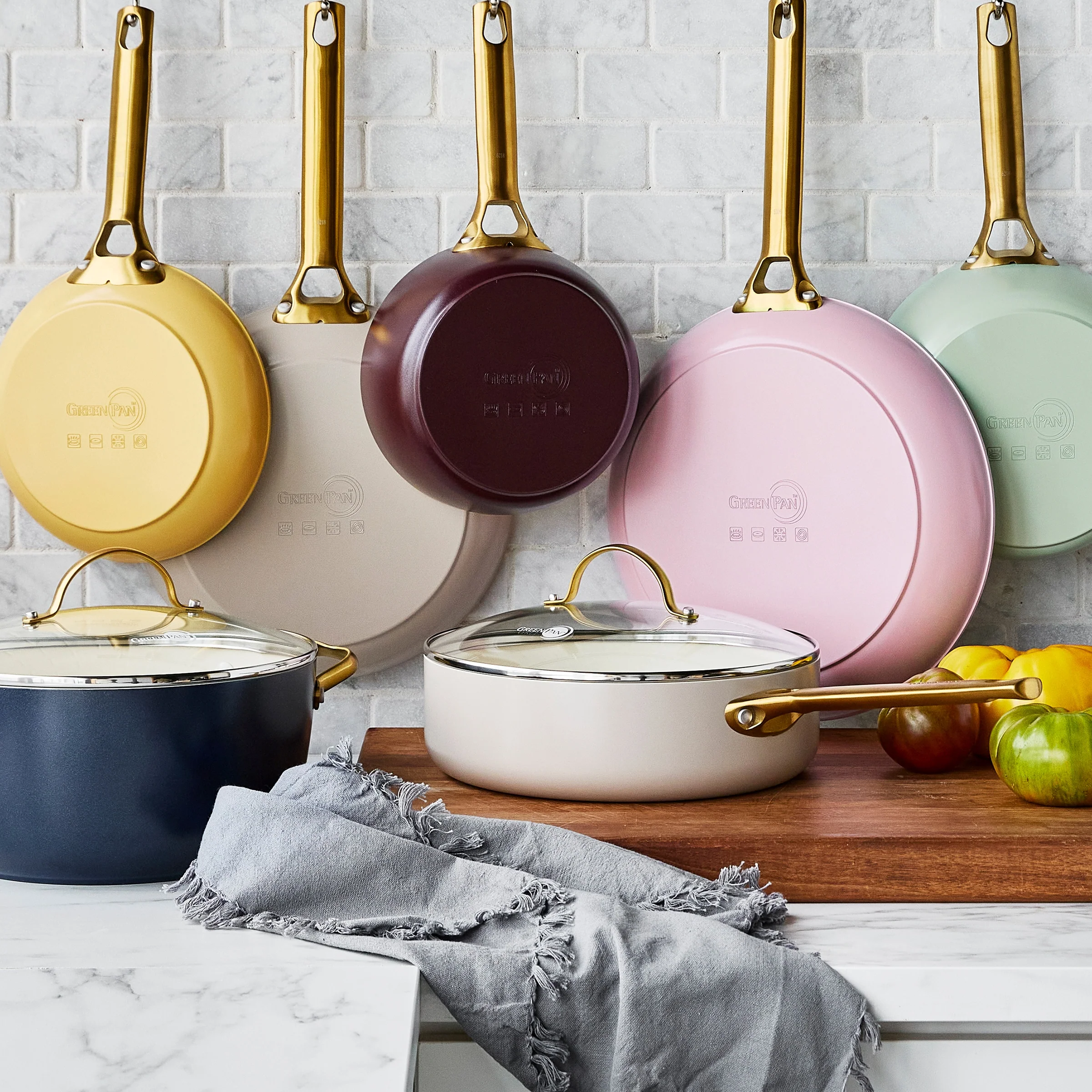 Reserve Nonstick, Ceramic Open Fry Pan Set, 10" and 12" - Image 7