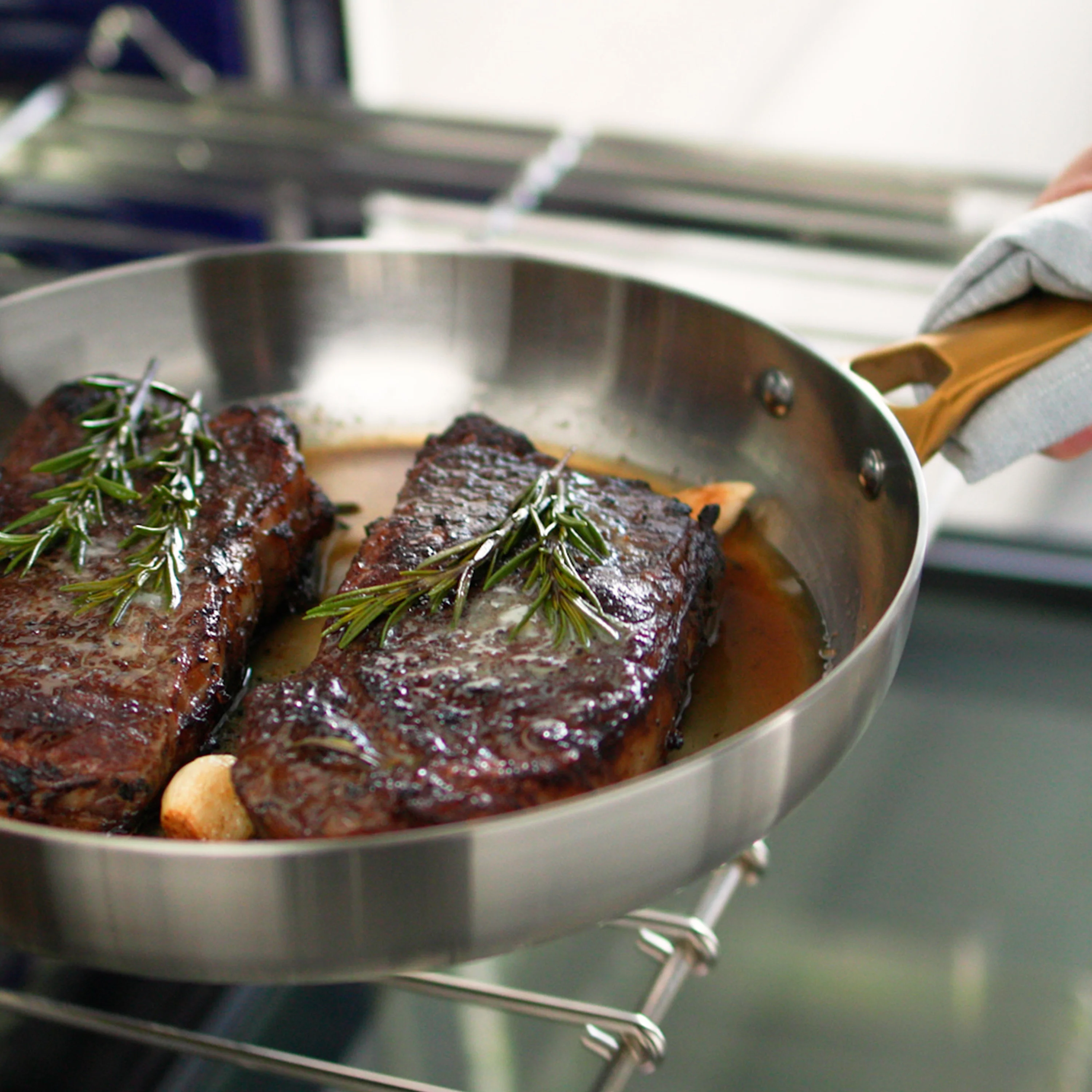 Reserve Stainless Steel Open Fry Pan, 8 in - Image 2